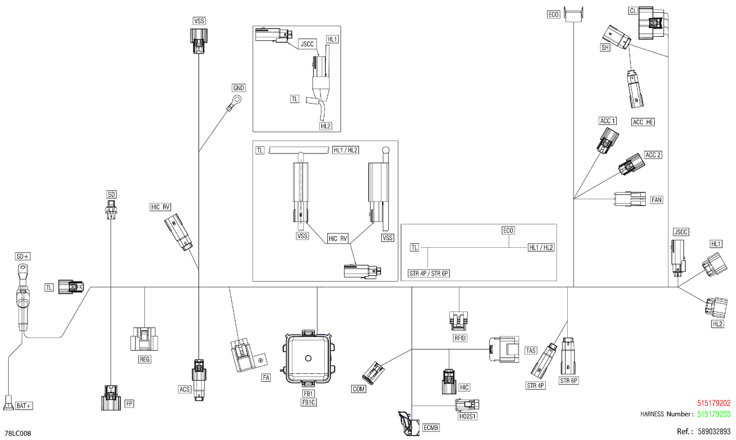08- Electric - Main Harness - 515179202
