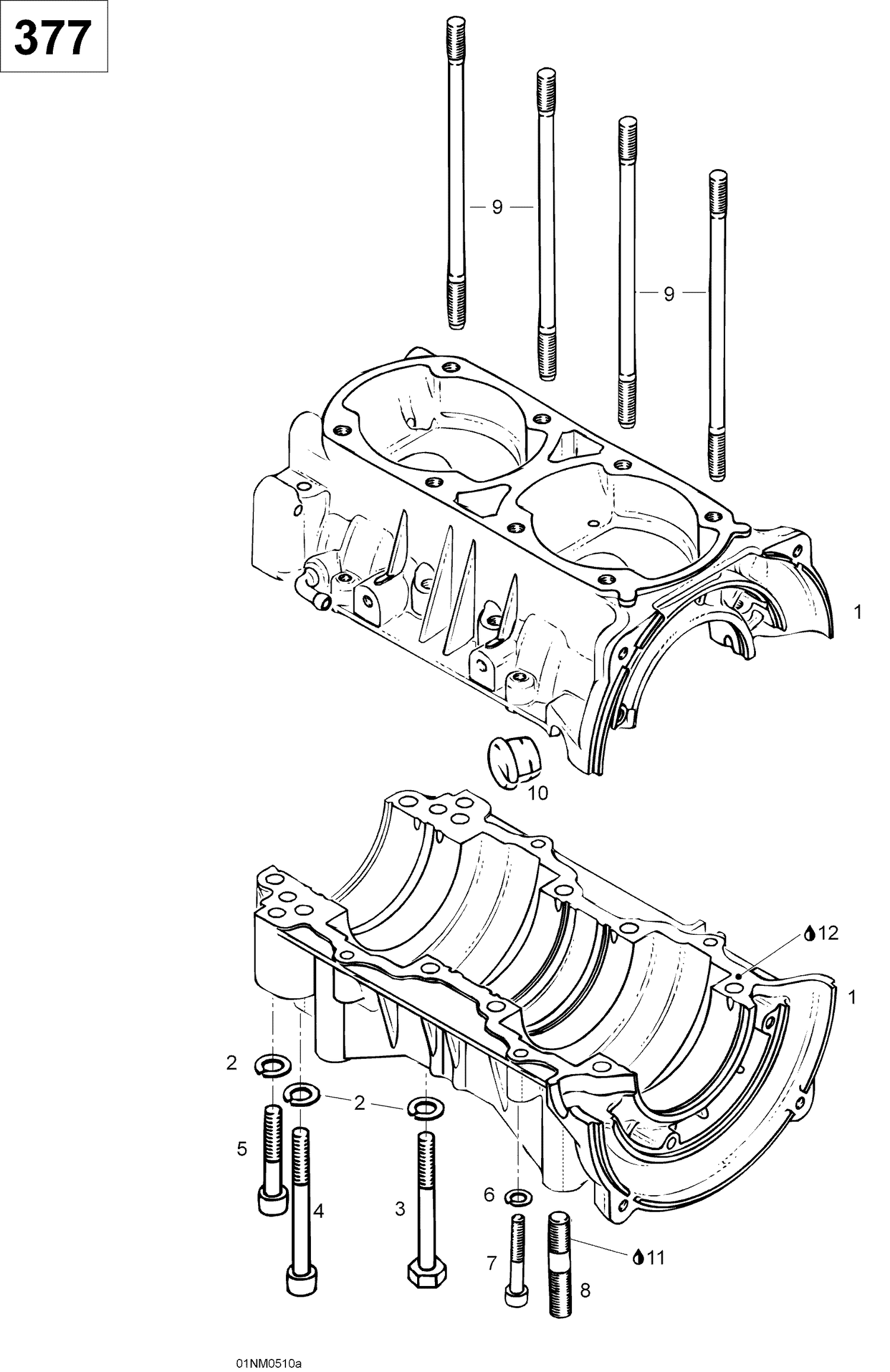 01- Crankcase 377