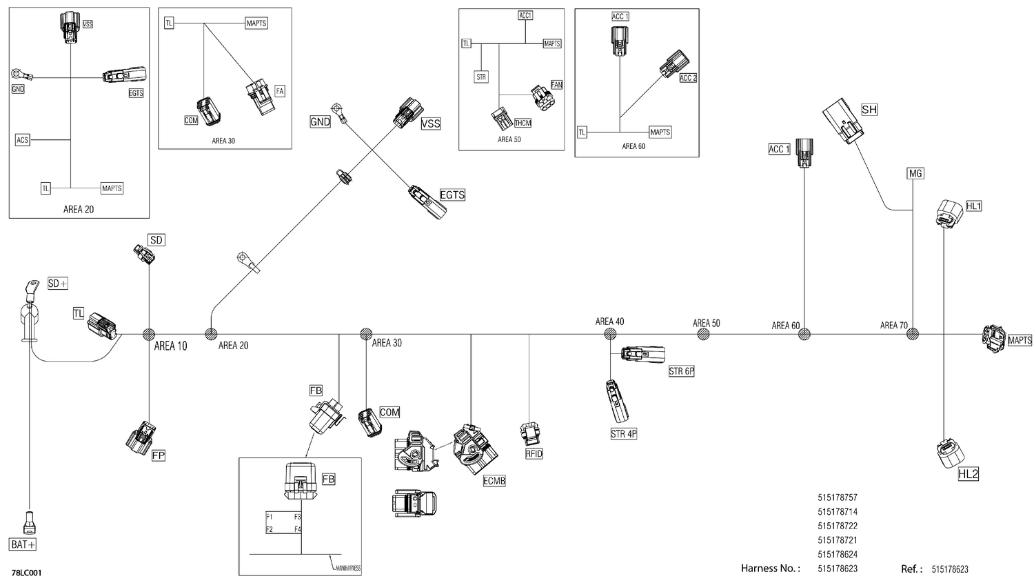 08- Electric - Main Harness - 515178757