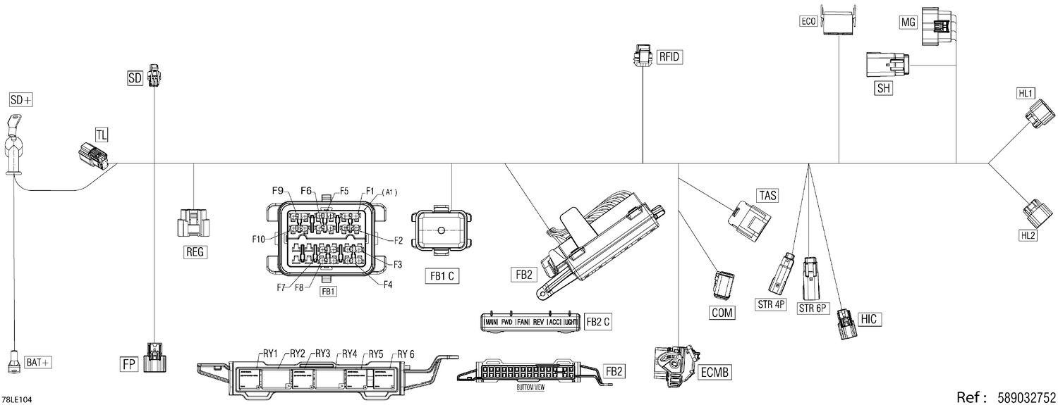 08- Electric - Main Harness - 515178729