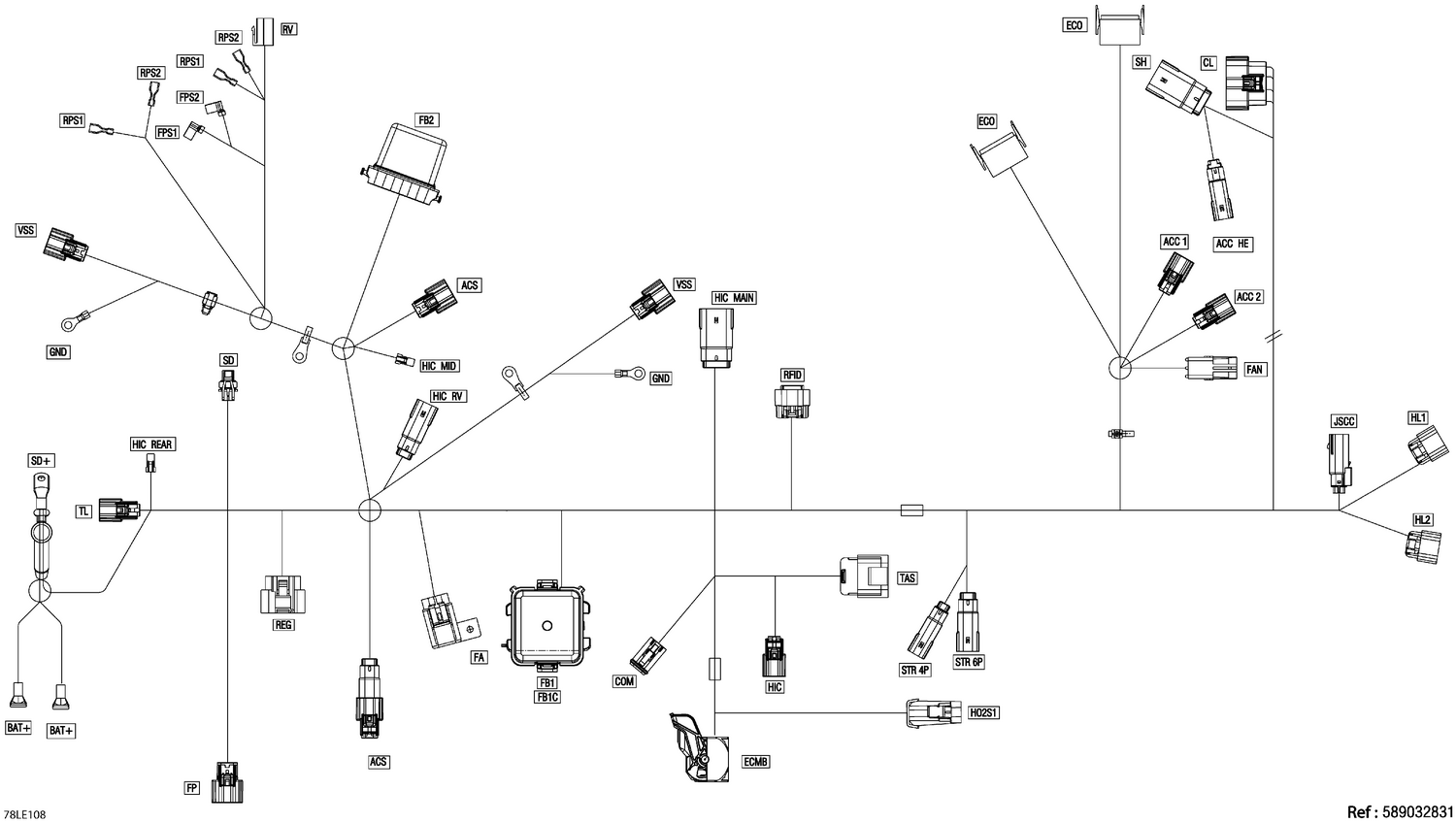 08- Electric - Main Harness - 515179736
