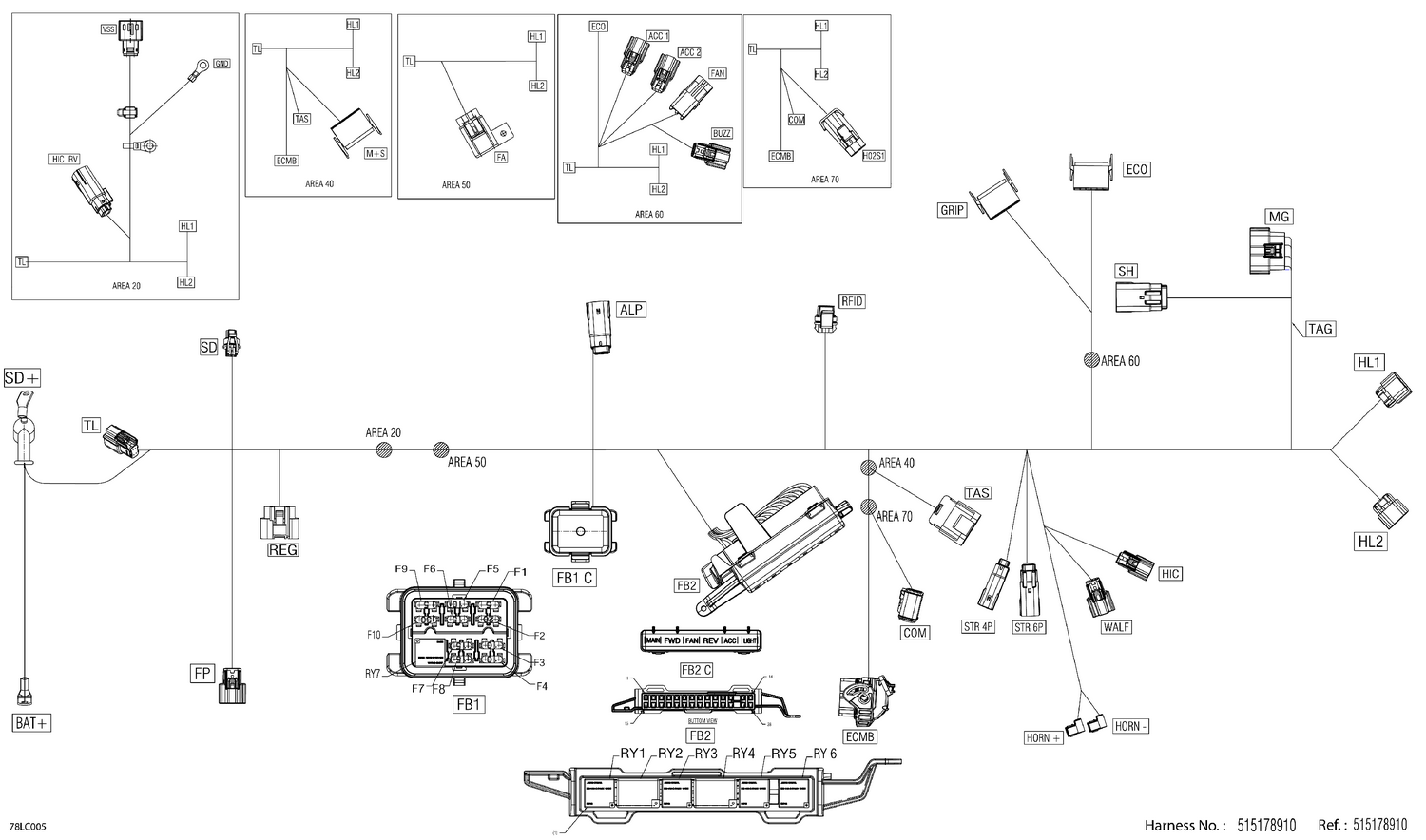 08- Electric - Main Harness - 515178910