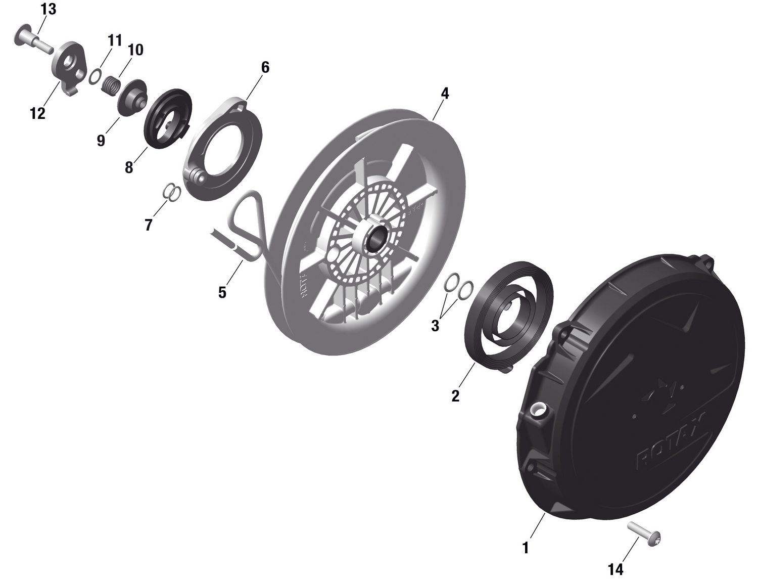 01- ROTAX - Rewind Starter