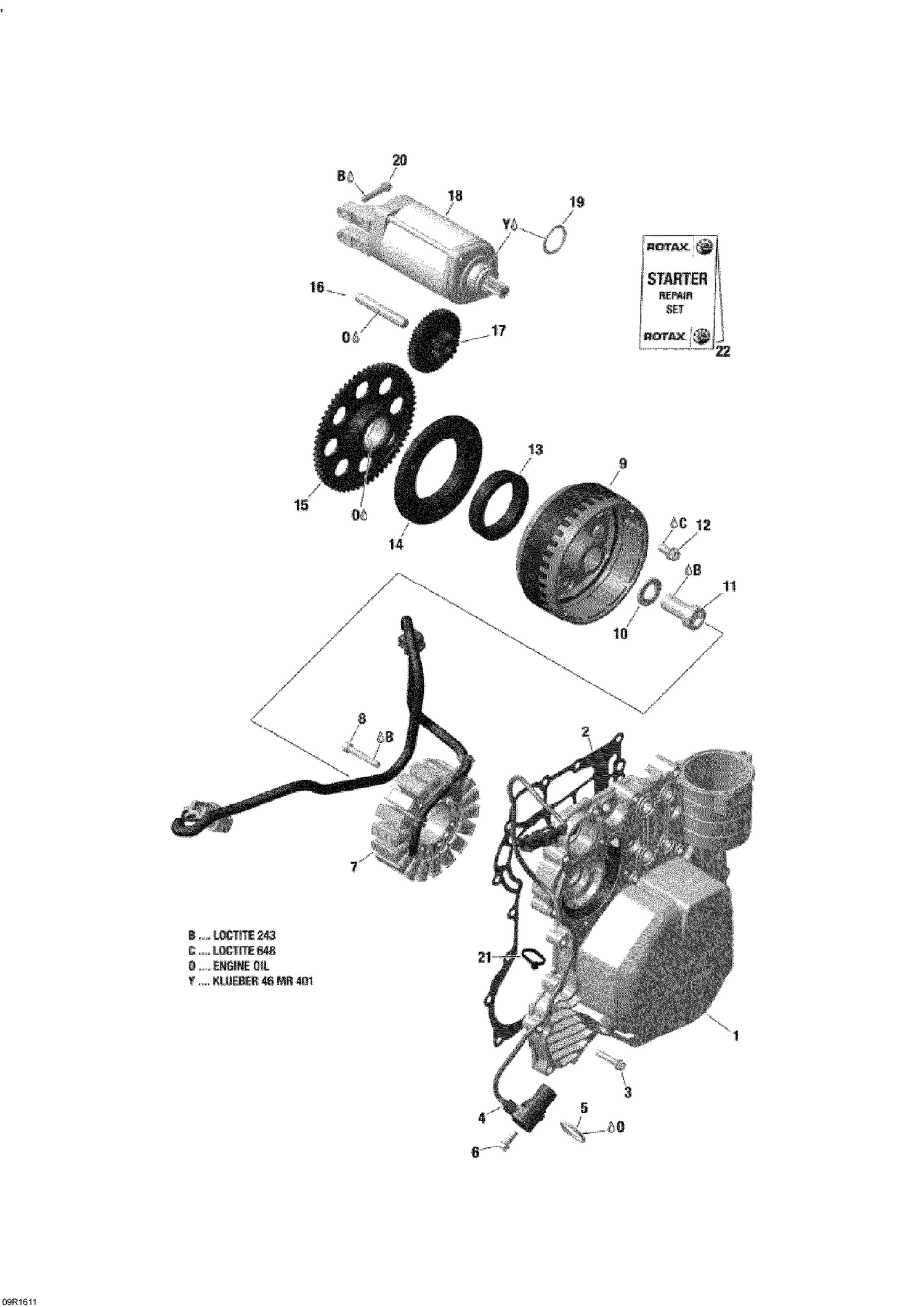 03- Magneto And Electric Starter - 900 ACE