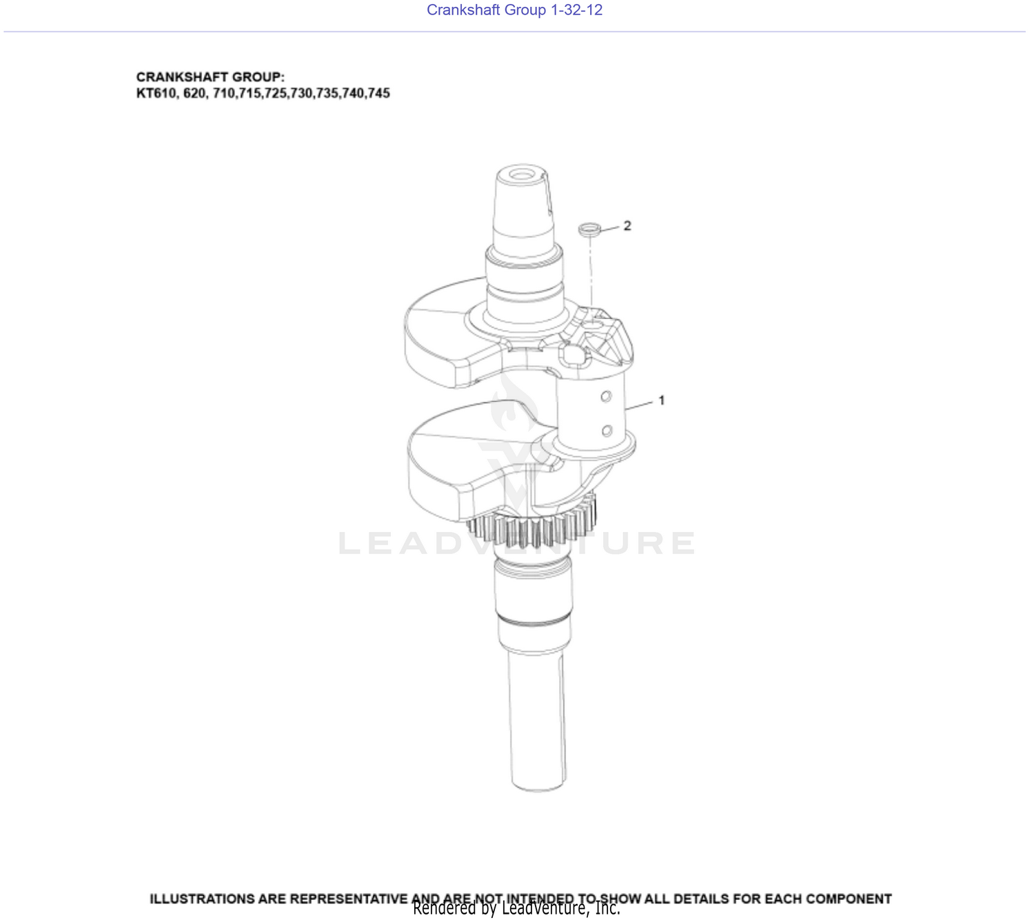 KT735-3082 Crankshaft