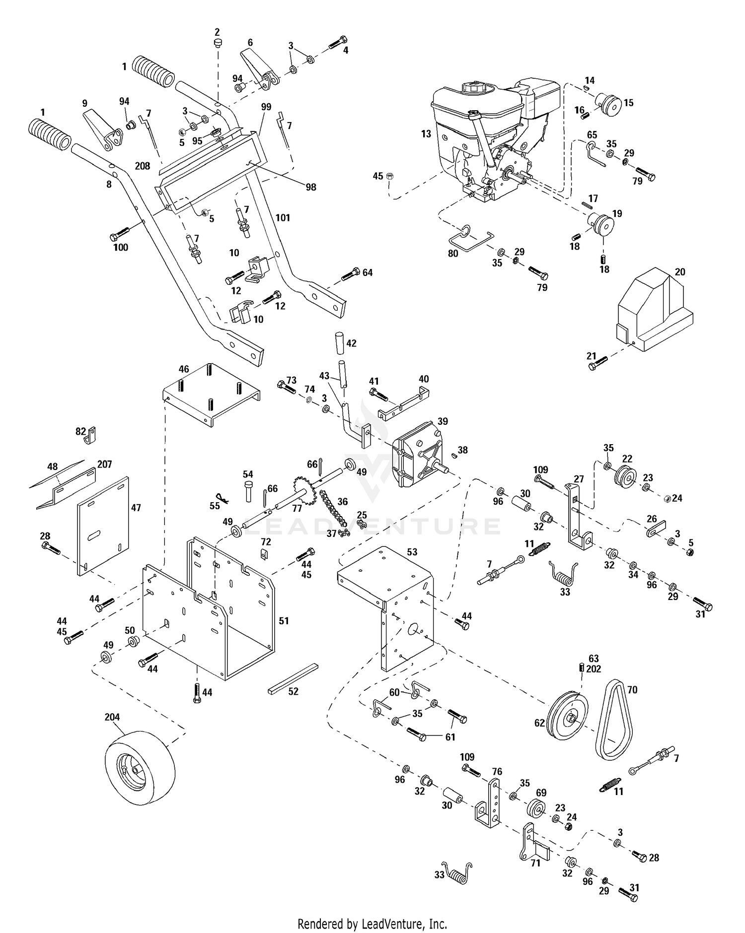 Handlebar And Drive Assemblies