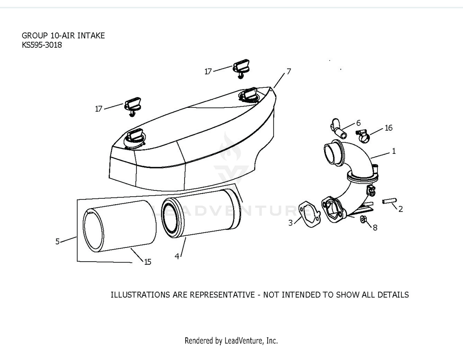 KS595-3018 Air Intake