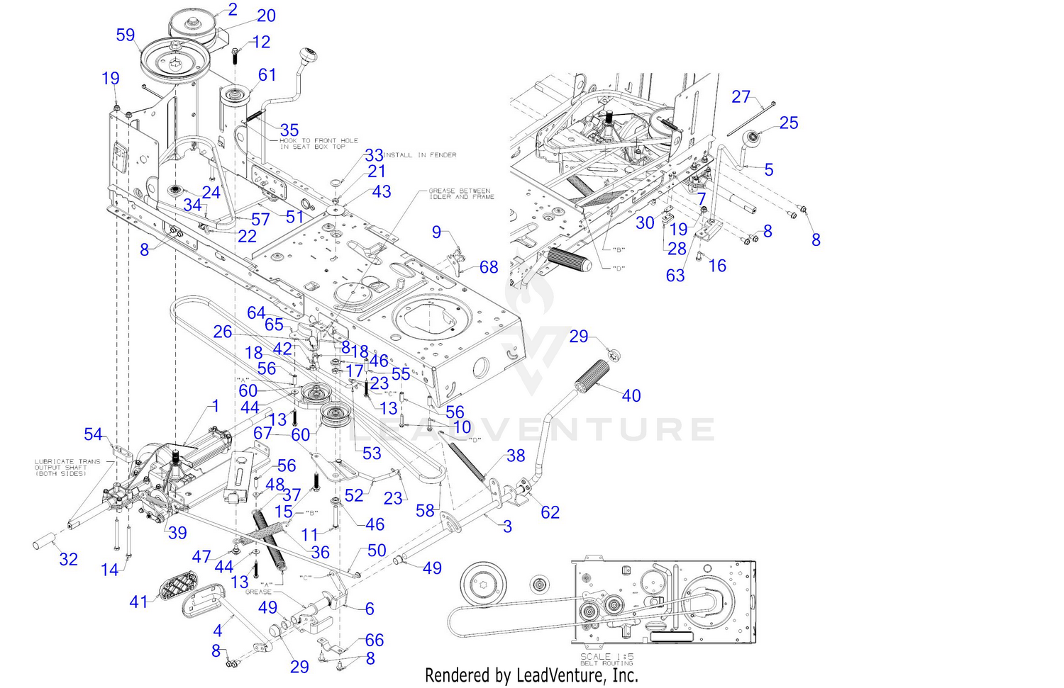 Troy bilt bronco riding mower belt diagram sale