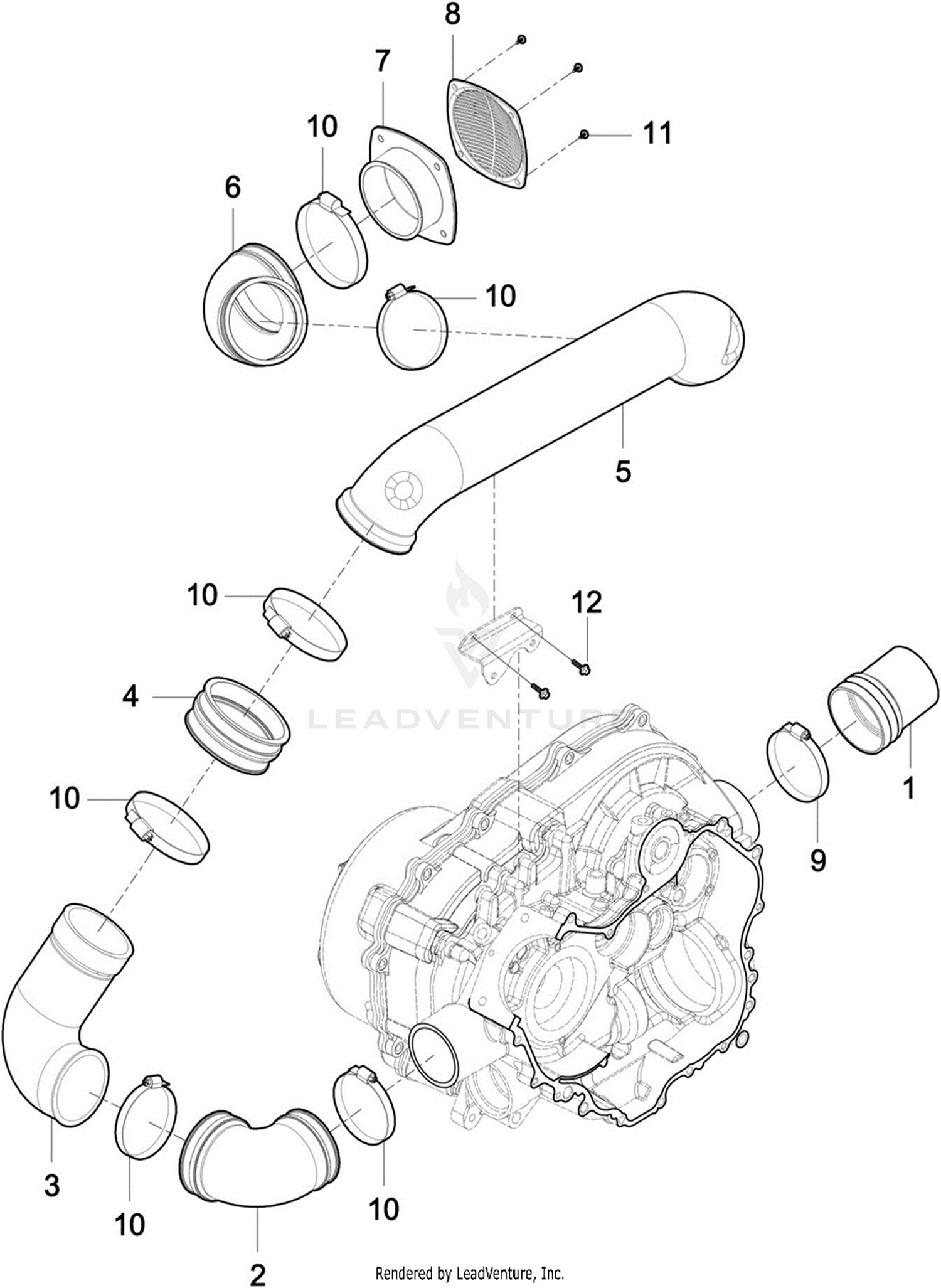 Clutch Intake & Outtake Duct