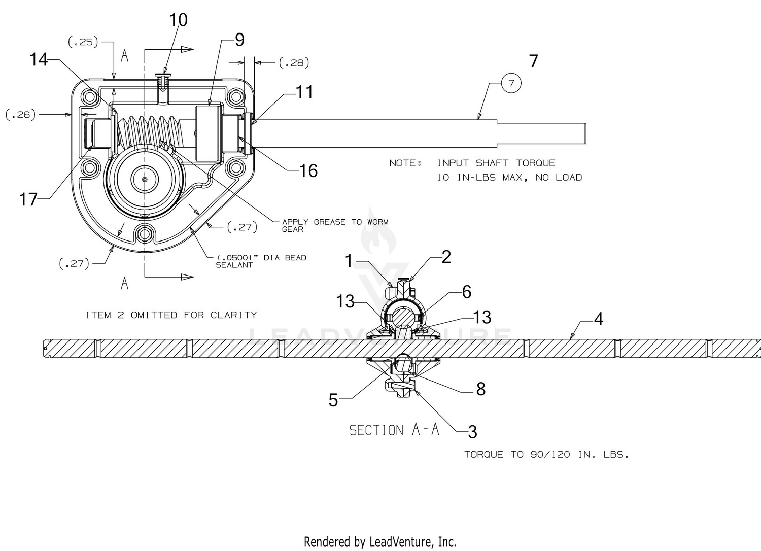 Auger Gearbox