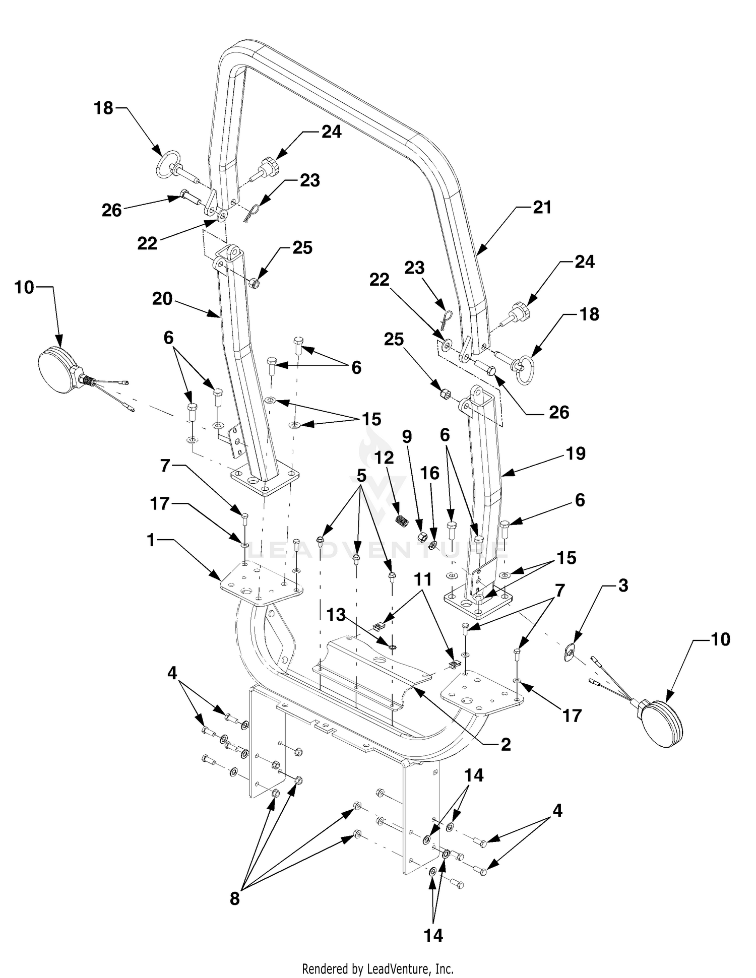 Rops, foldable