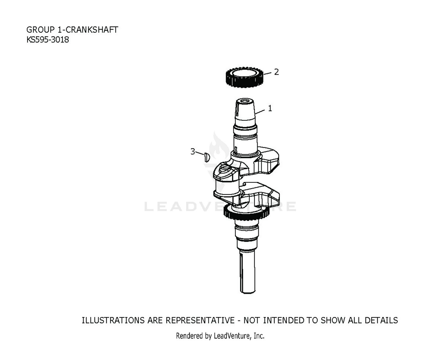 KS595-3018 CrankShaft