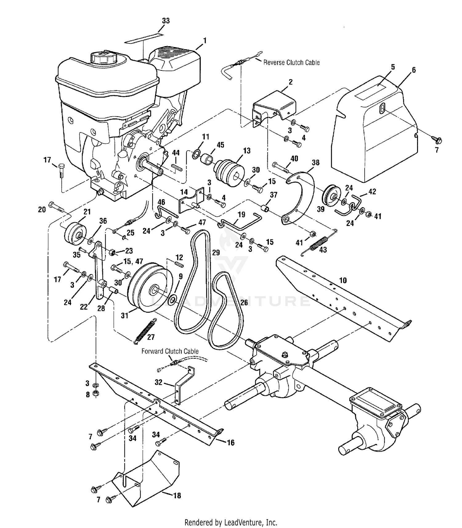 Engine, Engine Brackets And Belt Drive Systems
