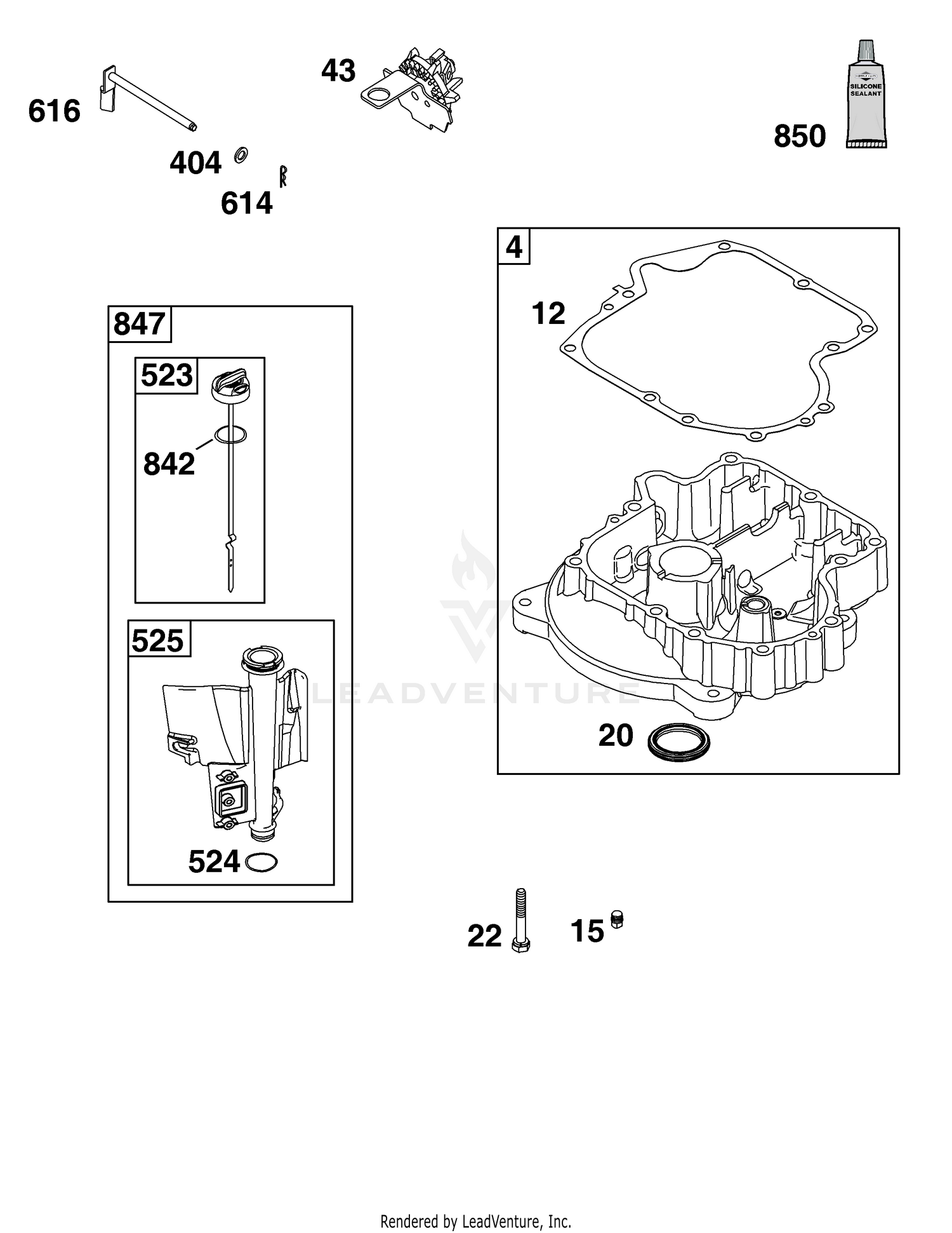 Crankcase Cover/Sump and Lubrication Group