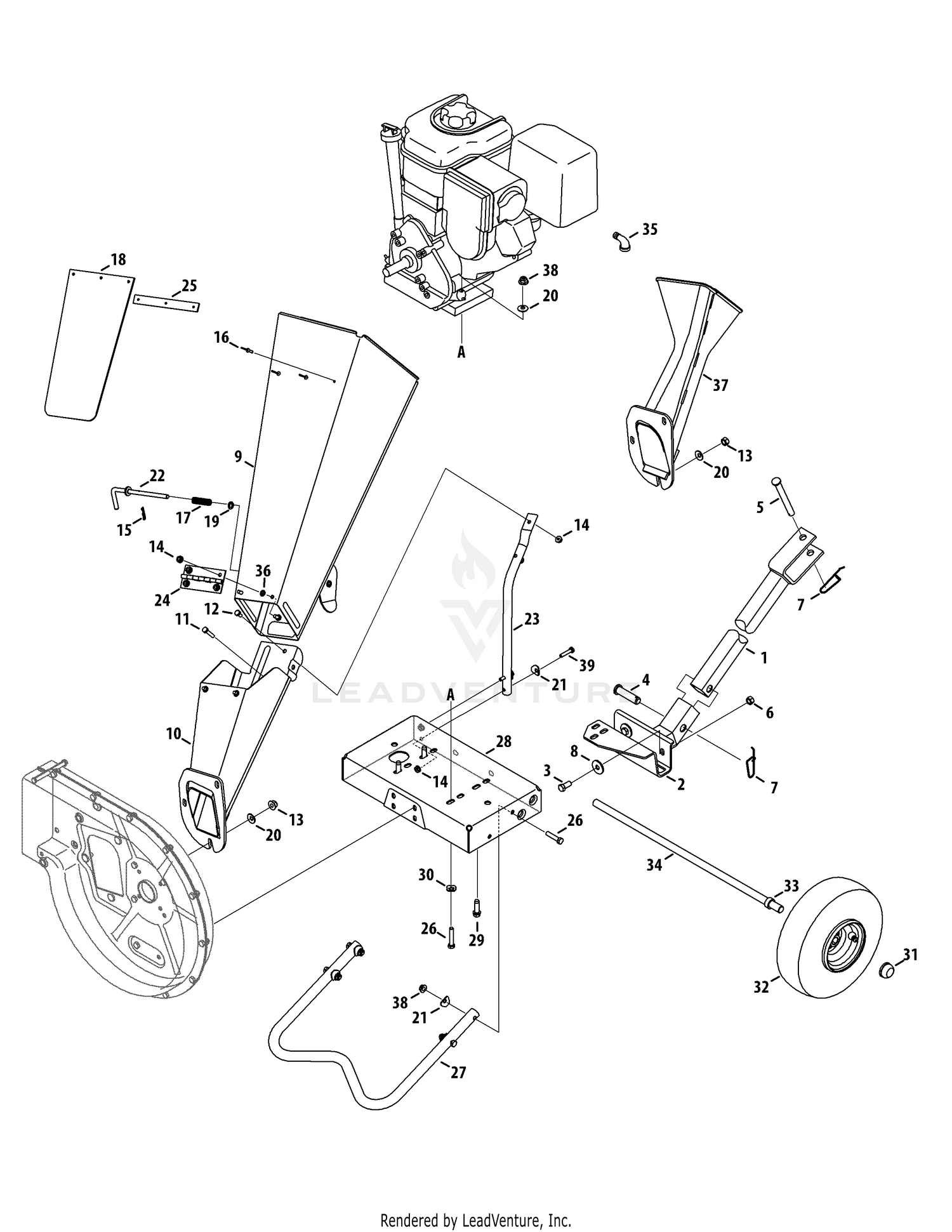 Chipper Shredder General Assembly
