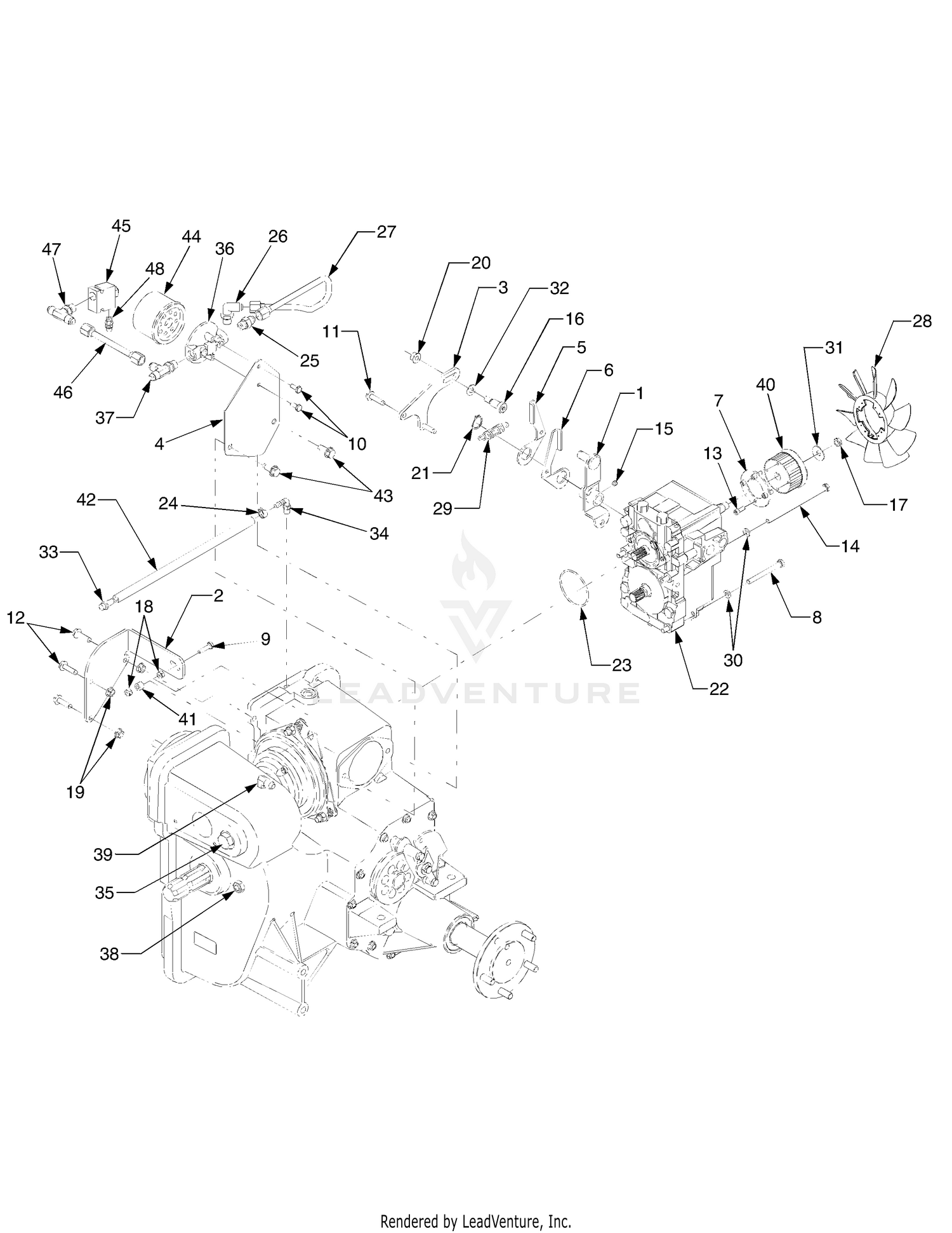 2WD Transmission Connections