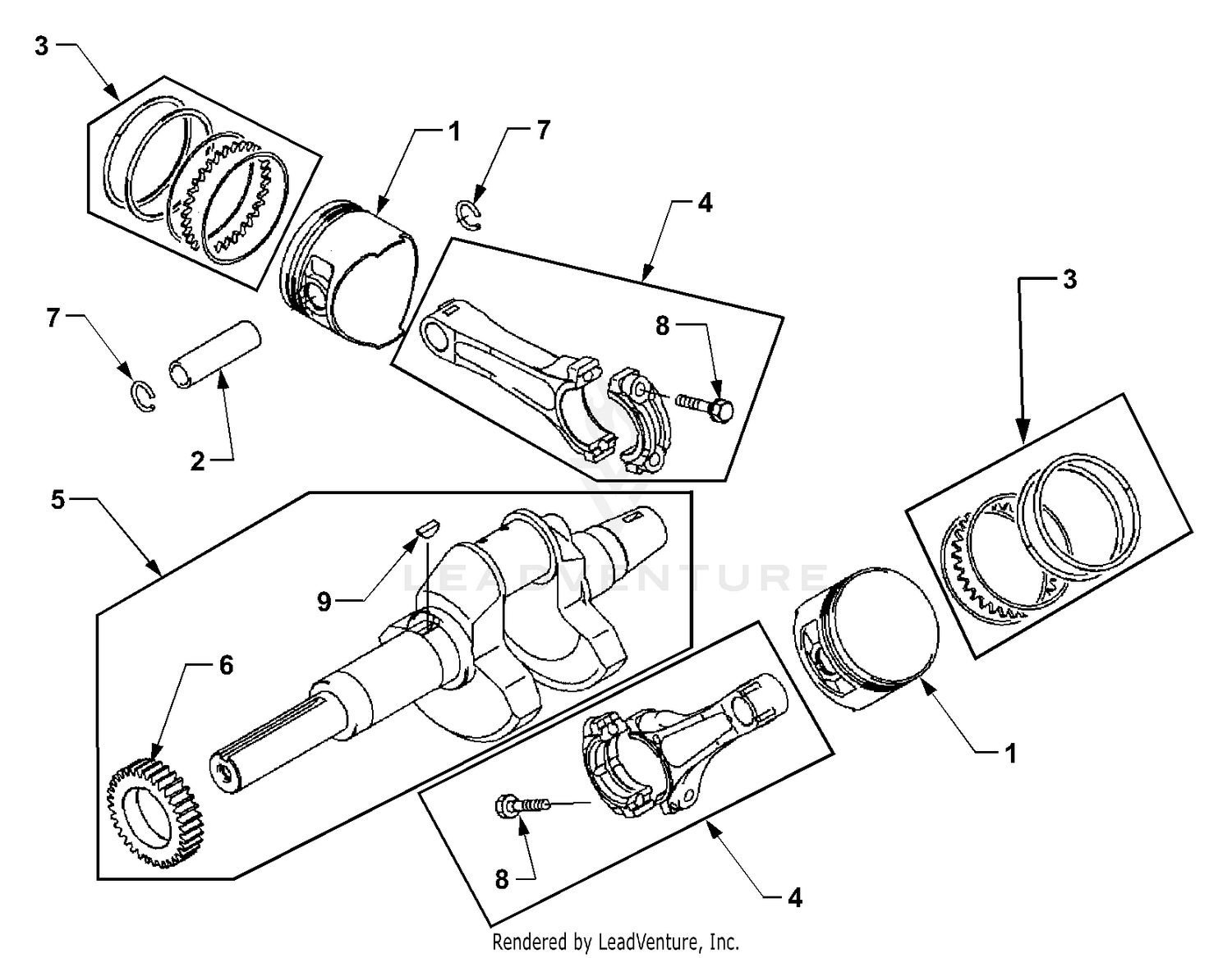 Pistons And Crankshaft