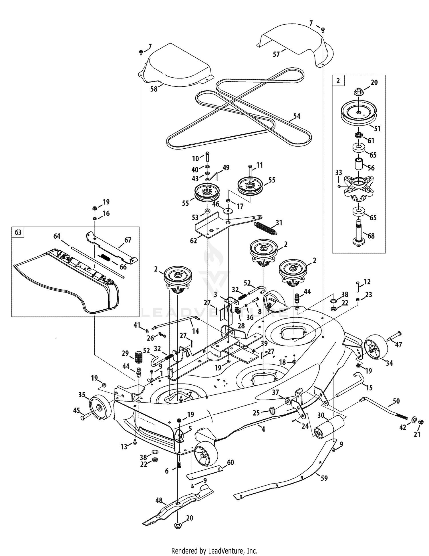 Cub cadet ltx on sale 1050 deck belt diagram