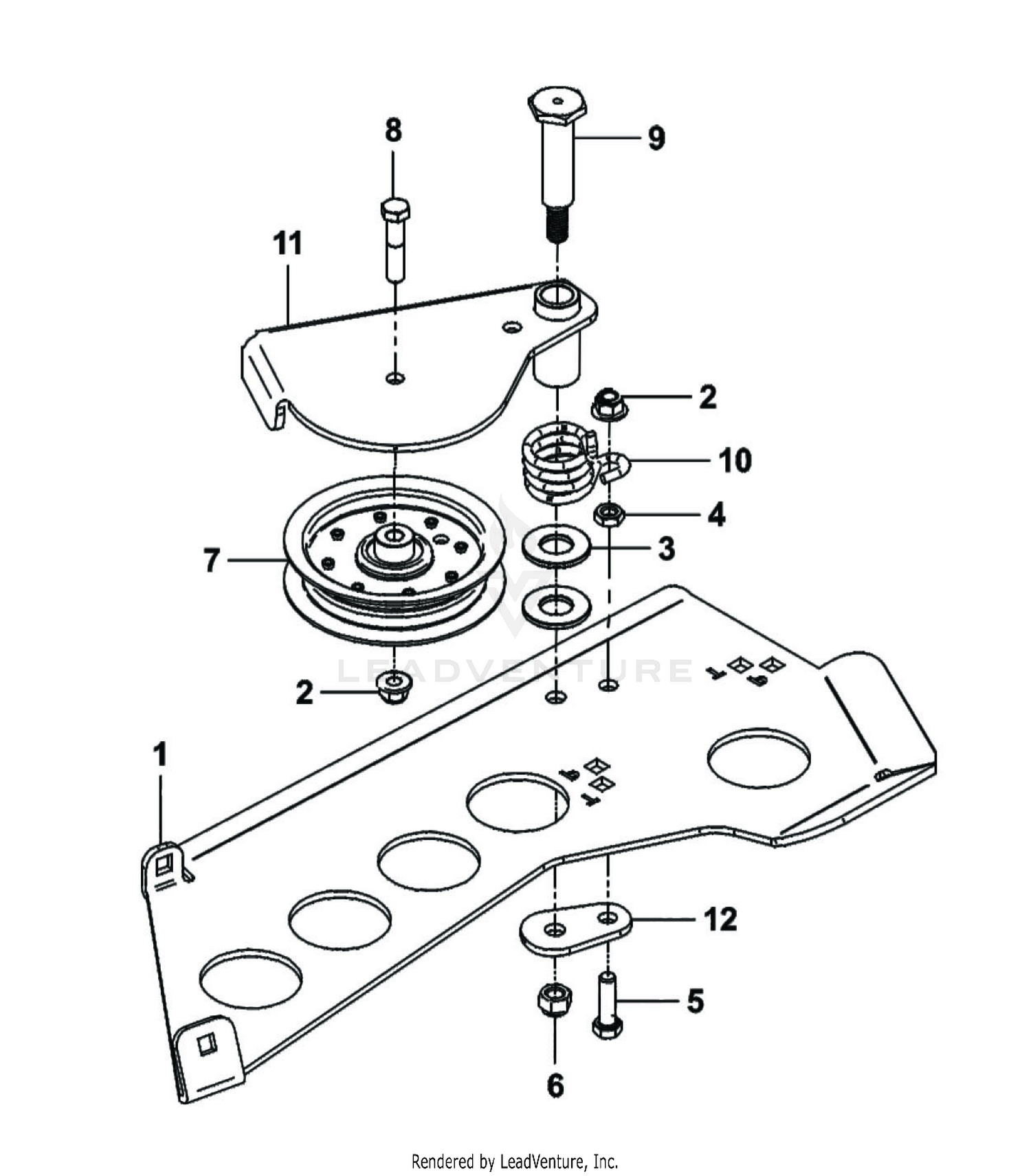 A2067_02 Idler Mount Assembly
