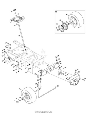 Craftsman lt1500 deals parts