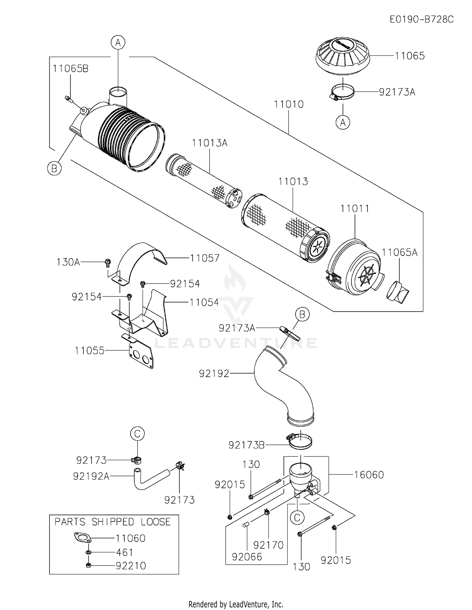FX801V-AS33 AIR FILTER & MUFFLER
