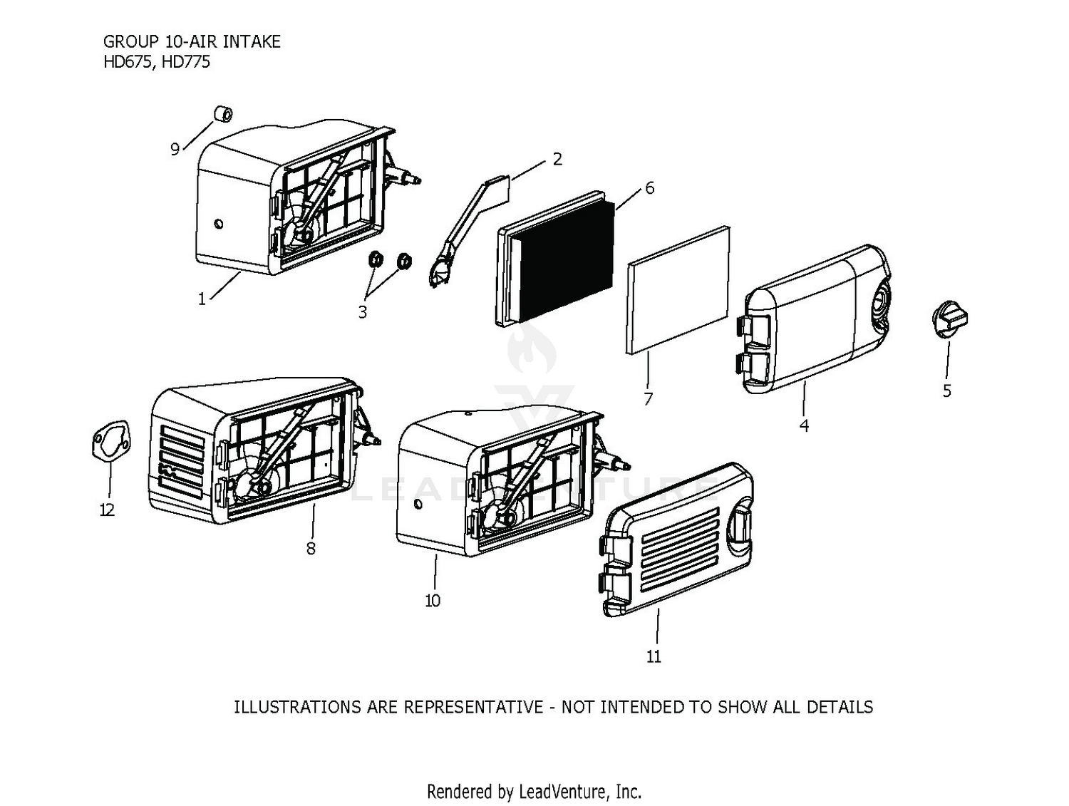 HD775-3114 Air Intake