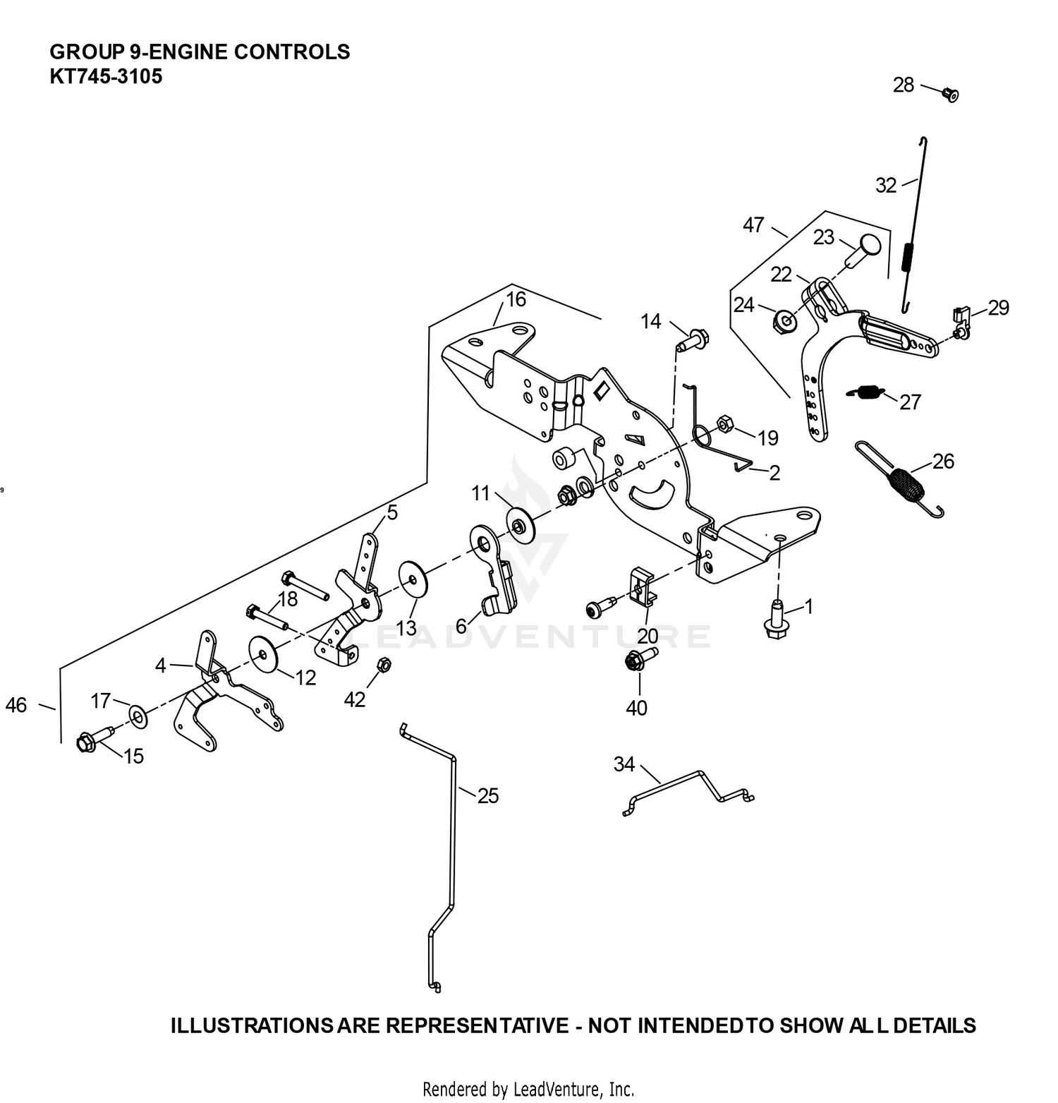 KT745-3105 Engine Controls