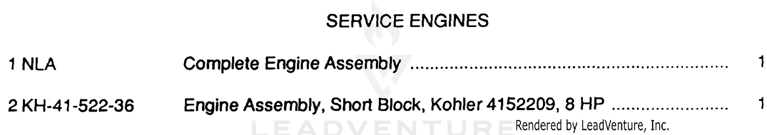 Service Engines