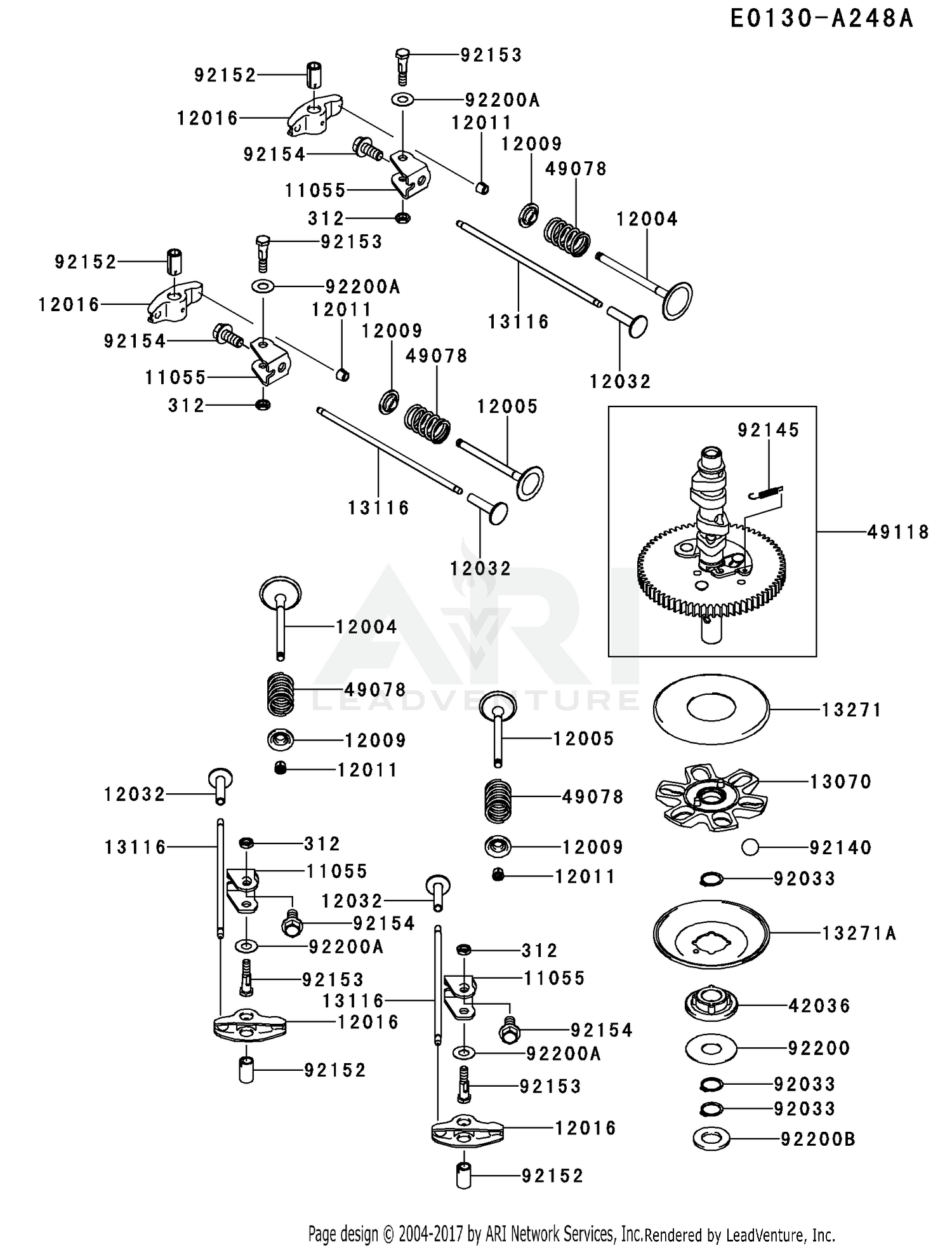 FR730V-ES05 VALVE & CAMSHAFT