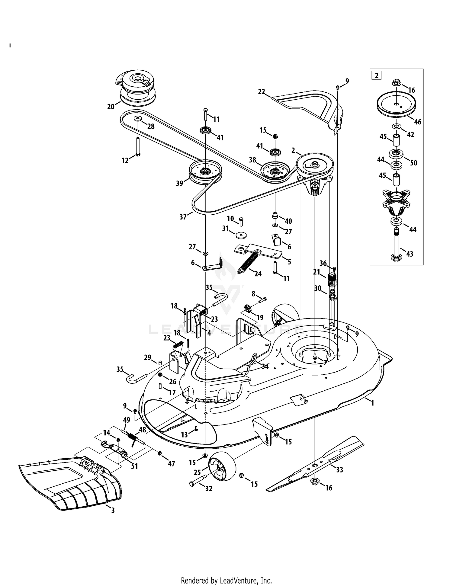 Cub cadet rzt 42 best sale belt replacement