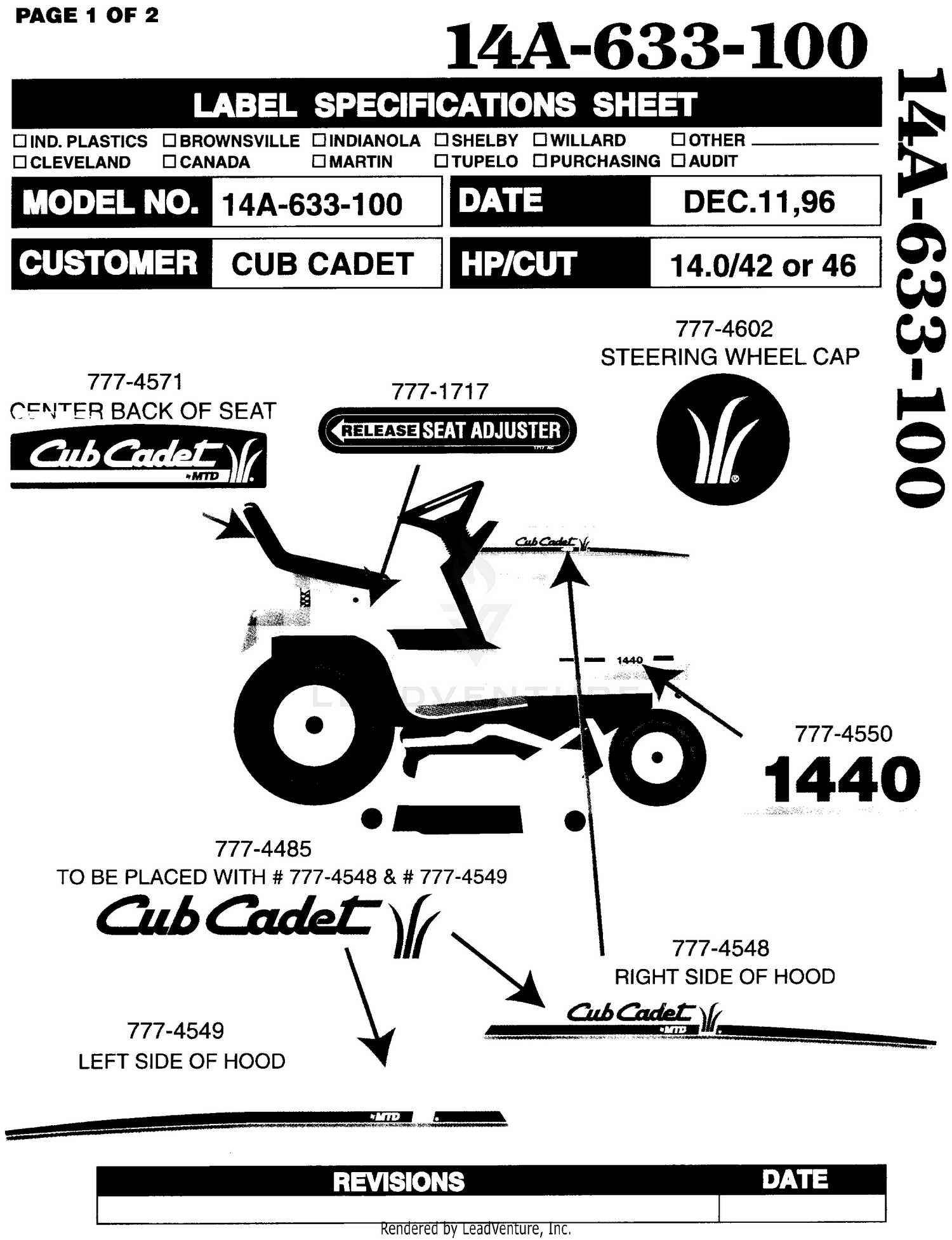 Assembly diagram