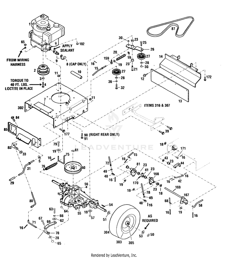 White Outdoor 12A-751-190 933R Wide Cut Mower (2000) Parts and ...