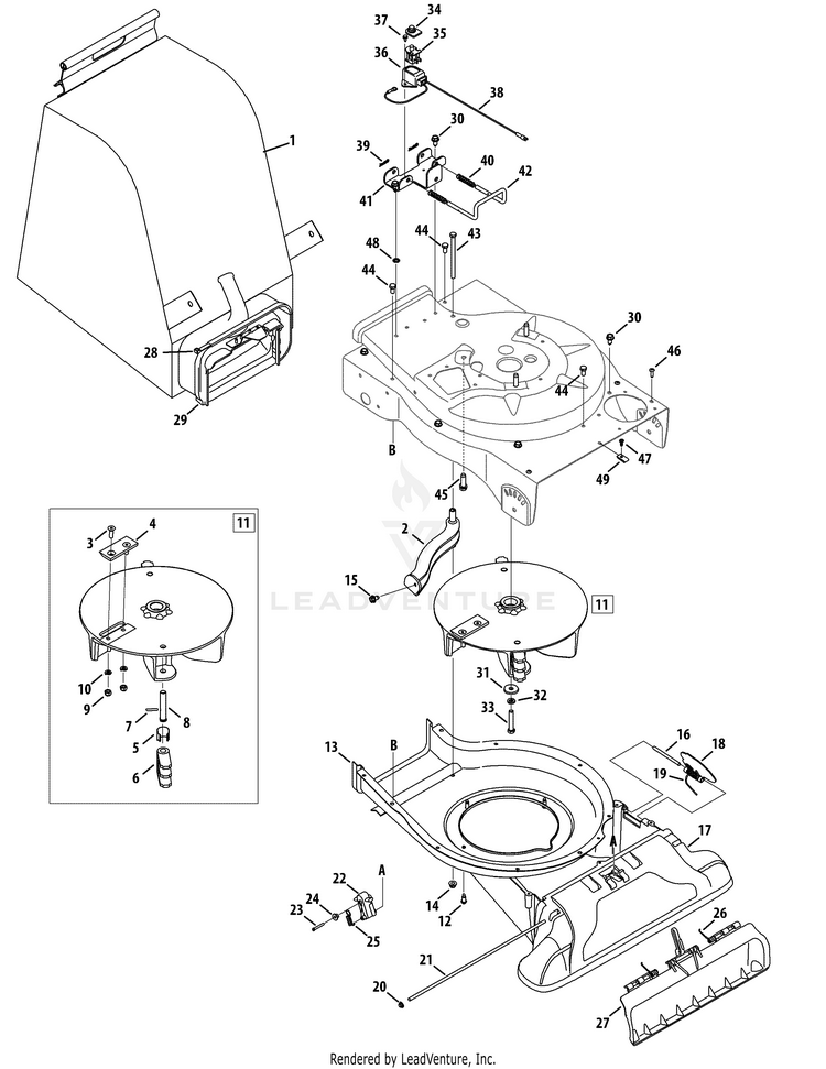 TroyBilt CSV060 24A060C711 '14 Chipper & Shredder Vac PartsWarehouse