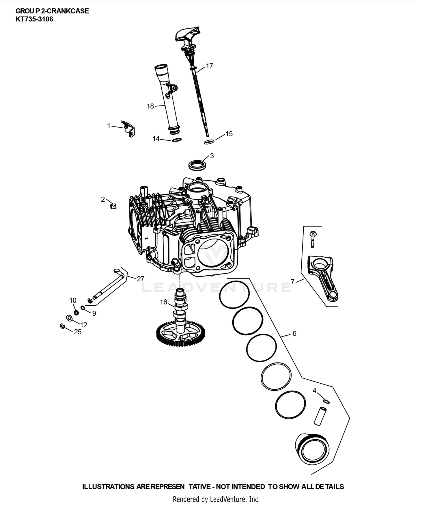 KT735-3106 CrankCase