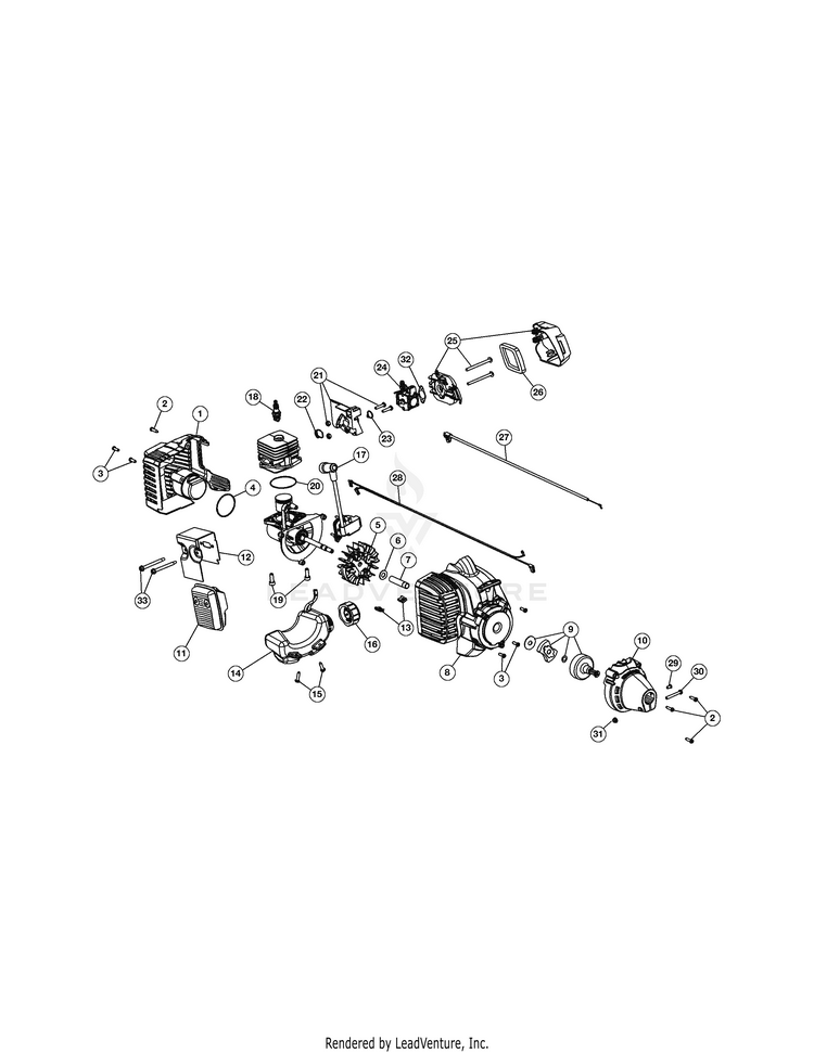 Bolens BL160 41BD160G965 41BD160G965 BL160 Gas String Trimmers
