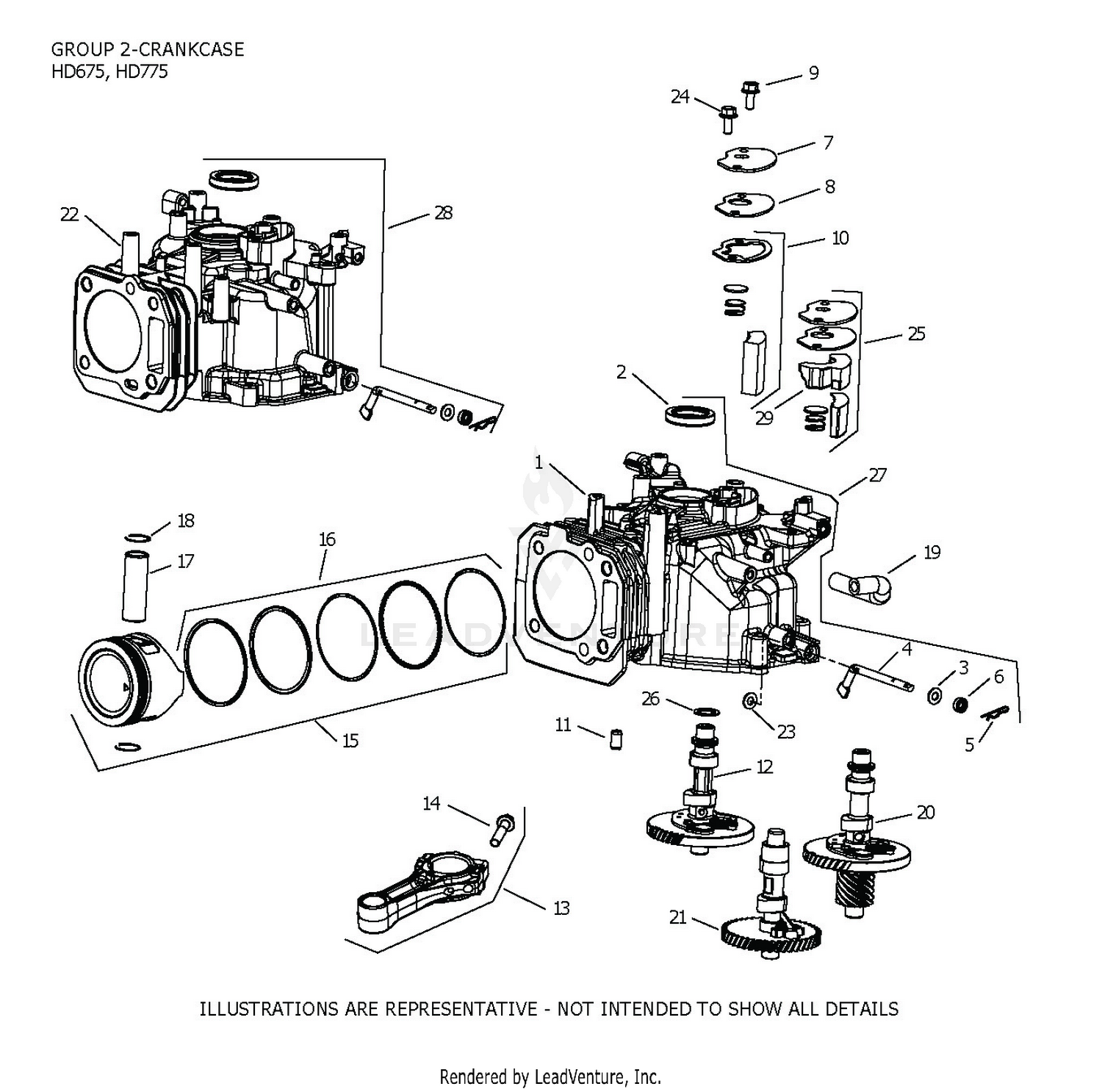 HD775-3115 CrankCase