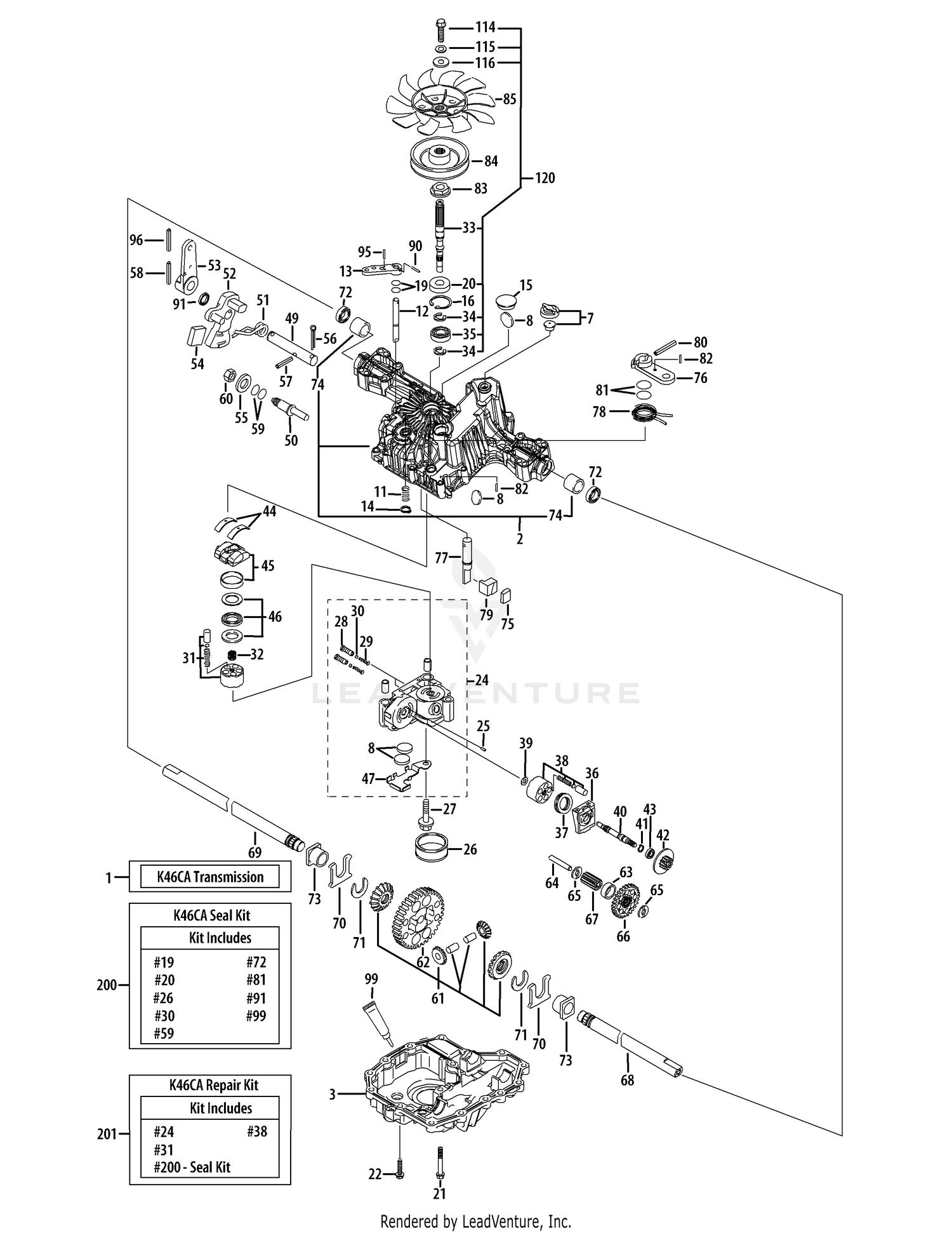 Hydrostatic Transmission (Tuff-Torq 618-05010)