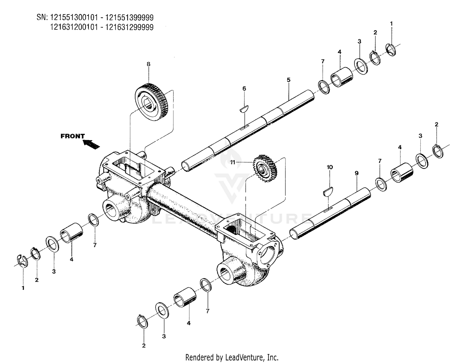 Wheel Shaft & Tiller Shaft Assemblies
