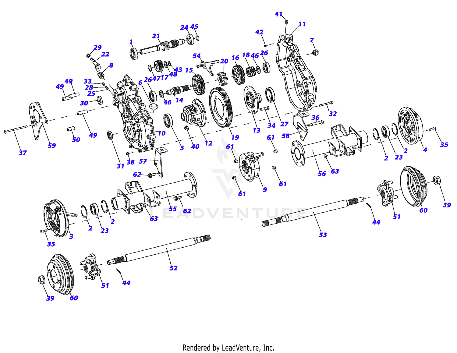 Axle-Rear (Breakdown)