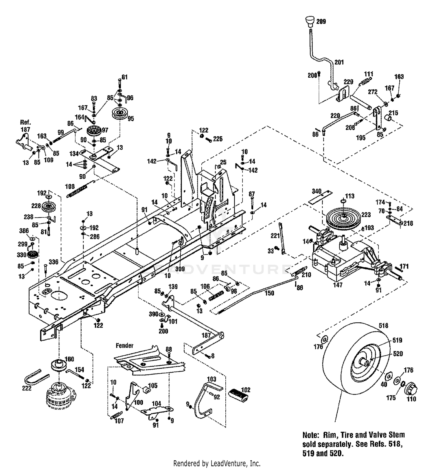 5-SPEED TRANSMISSION ASSEMBLY