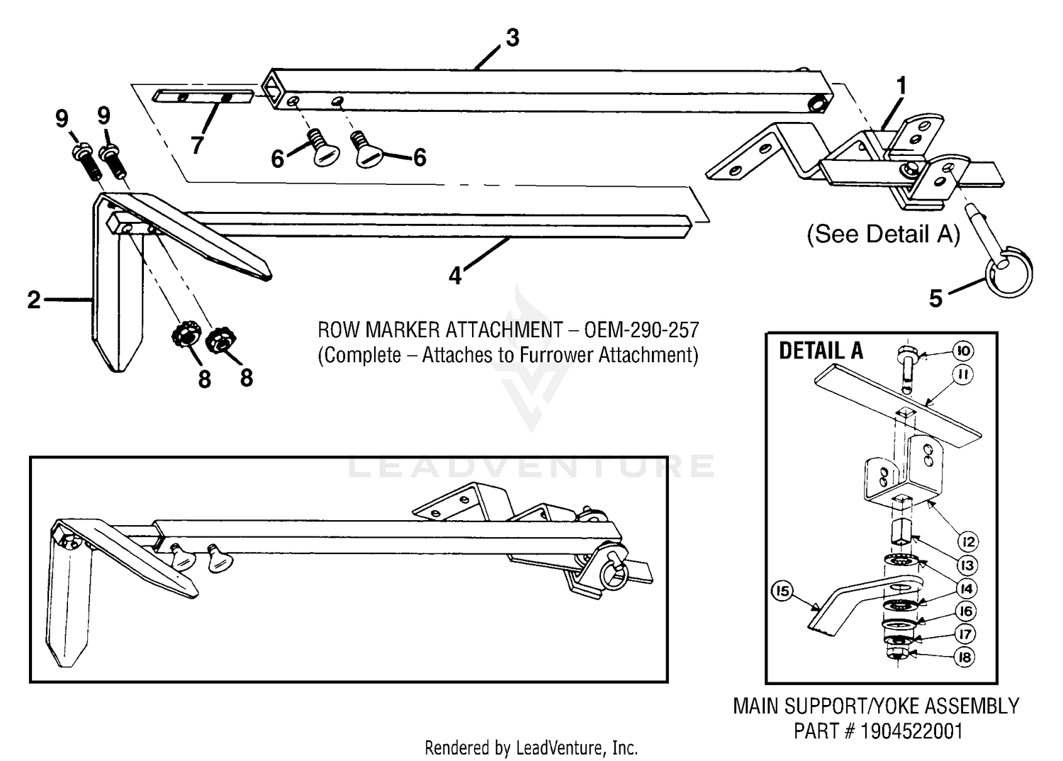 Row Marker Attachment