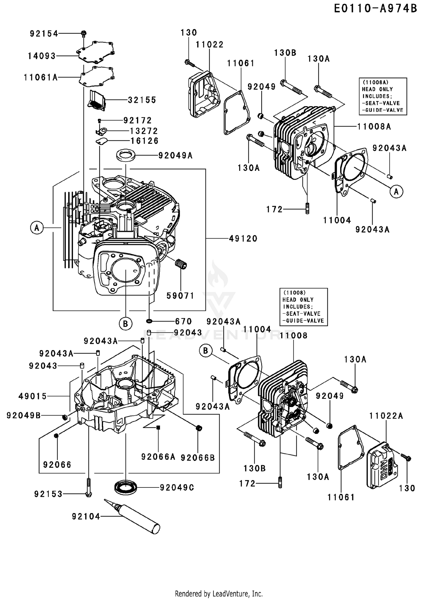 FX730V-AS39 CYLINDER & CRANKCASE