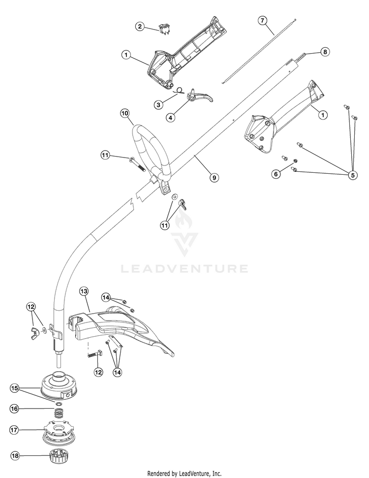 TroyBilt TB10CS 41BDT10G966 Gas Trimmer Parts and Accessories at
