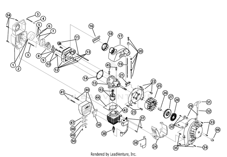 Ryobi RGBV3100 41ASGBPG734 41ASGBPG734 RGBV3100 Gas Blower PartsWarehouse