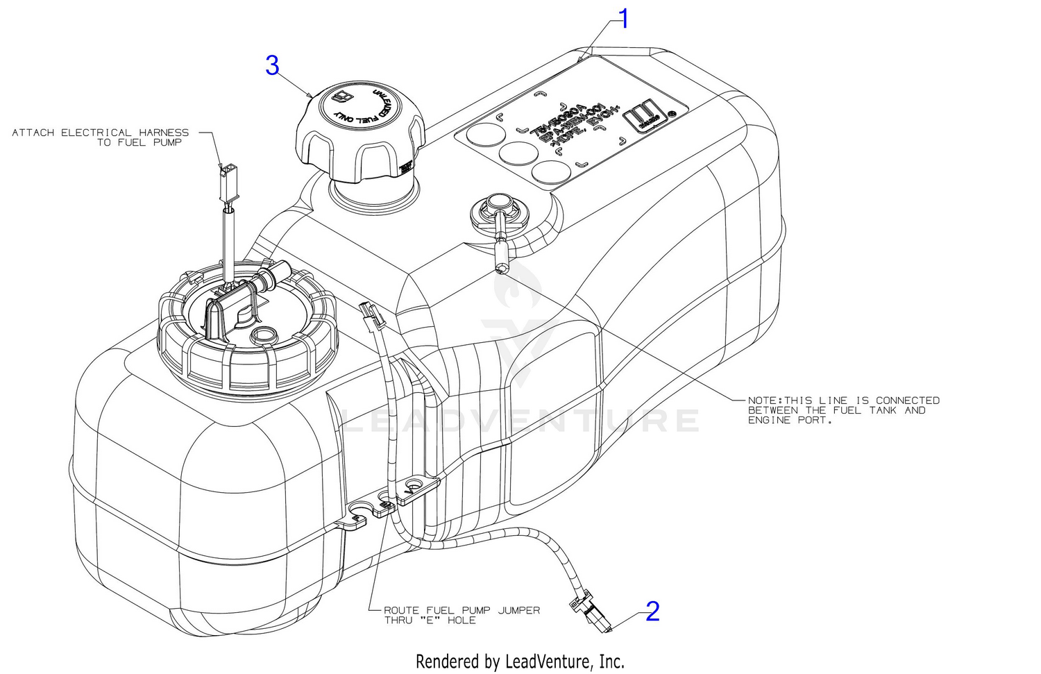 Cub Cadet RZT SX 50 EFI FAB 17RWCBYZ010 2018 Fuel Tank