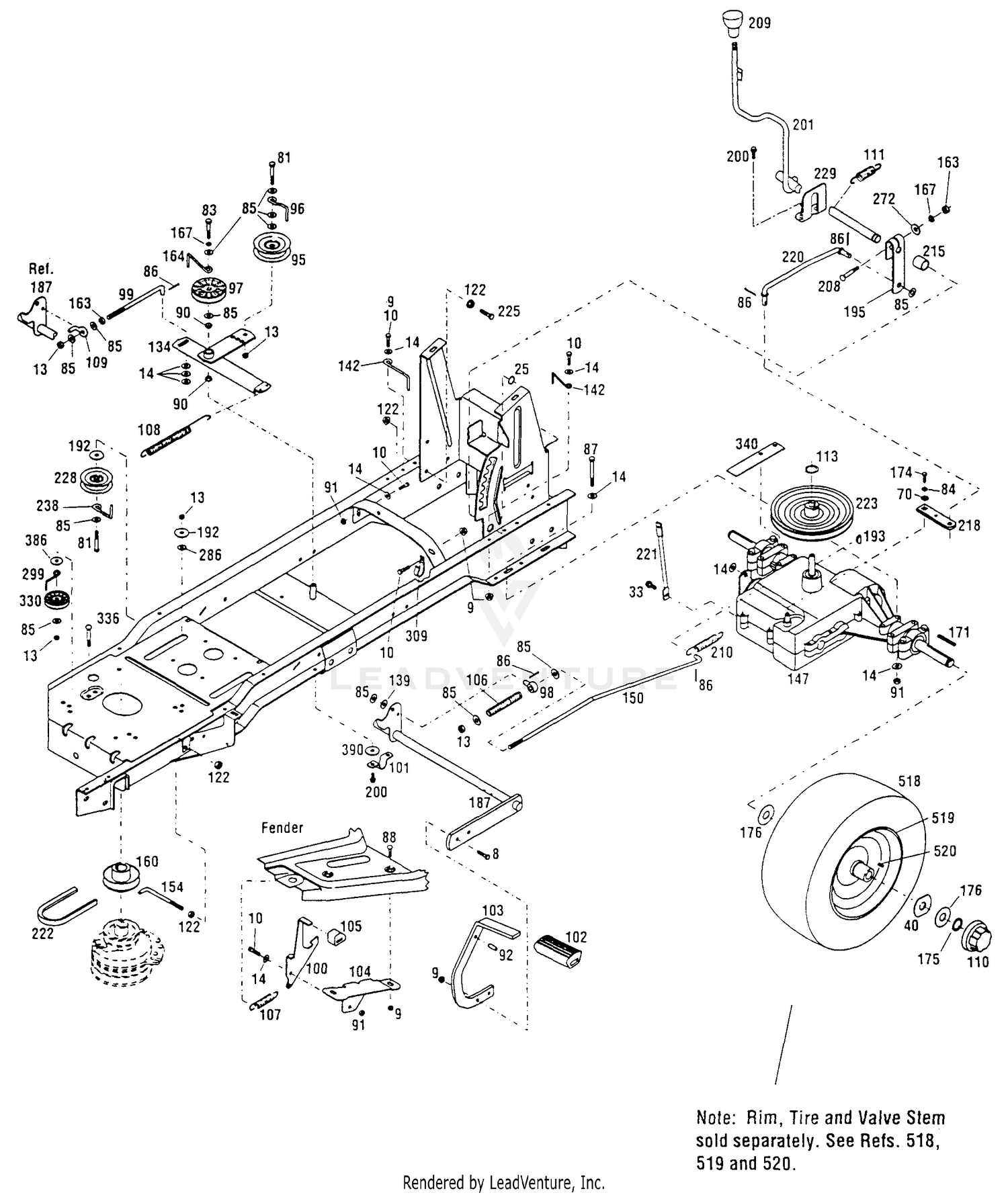 Peerless 930 5-Speed Transmission Assembly