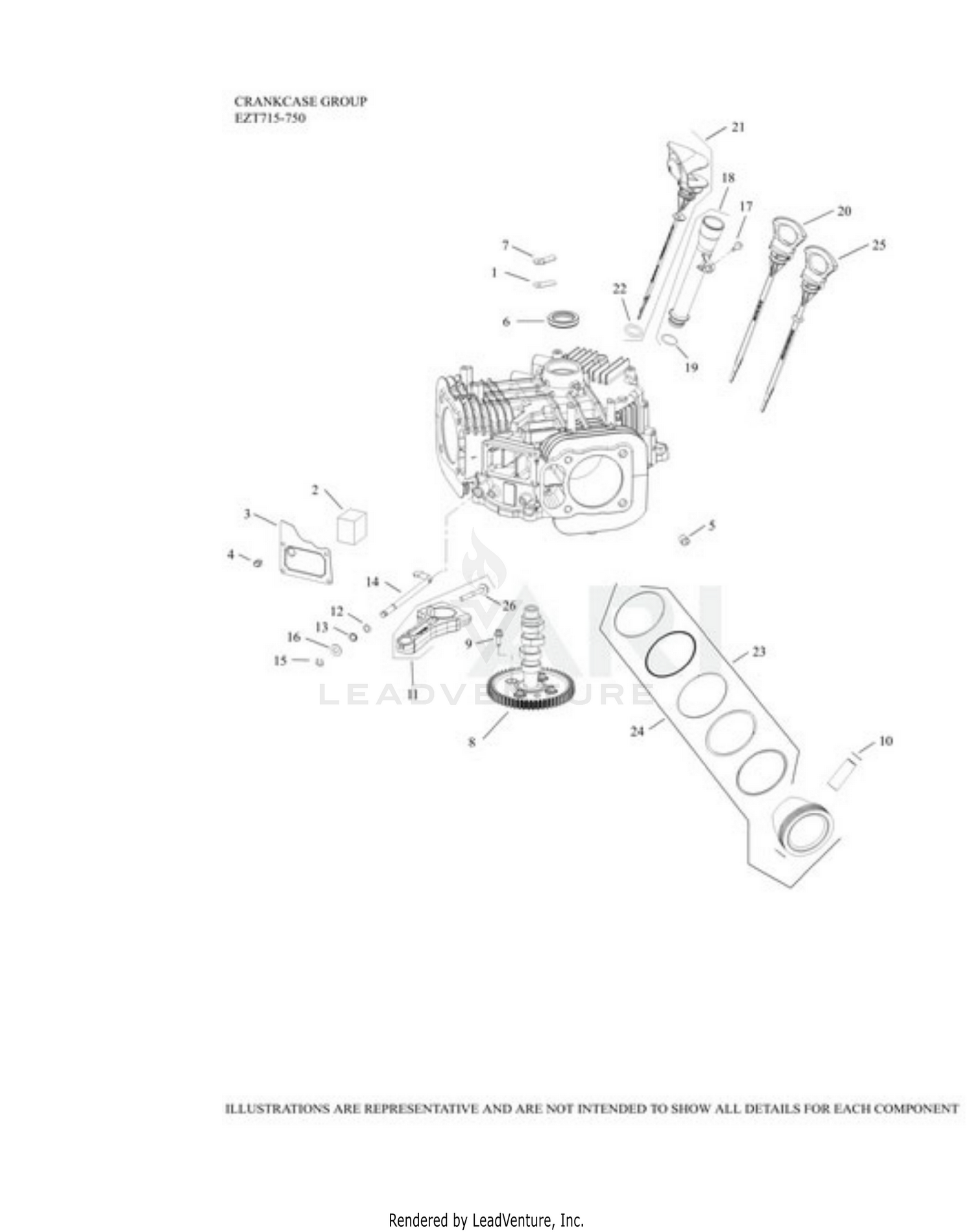 EZT750-3024 Crank Case