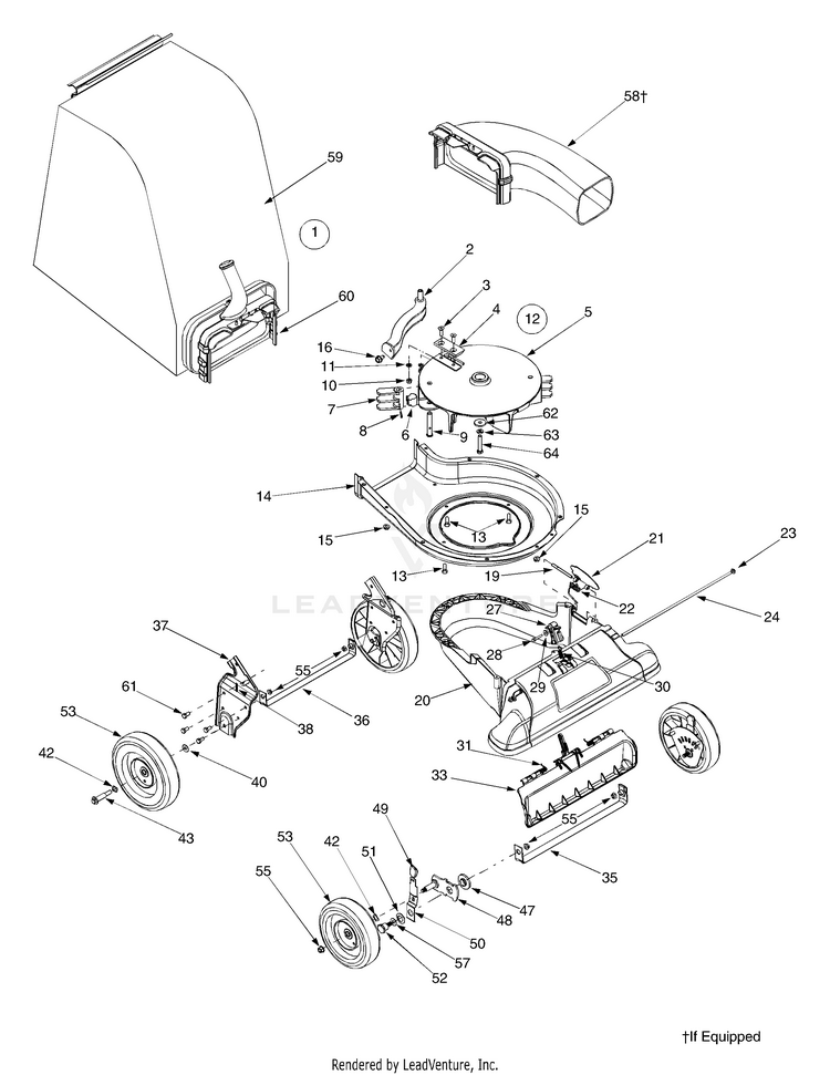 Troy-Bilt CSV065 '05 Chipper Shredder Vac | PartsWarehouse