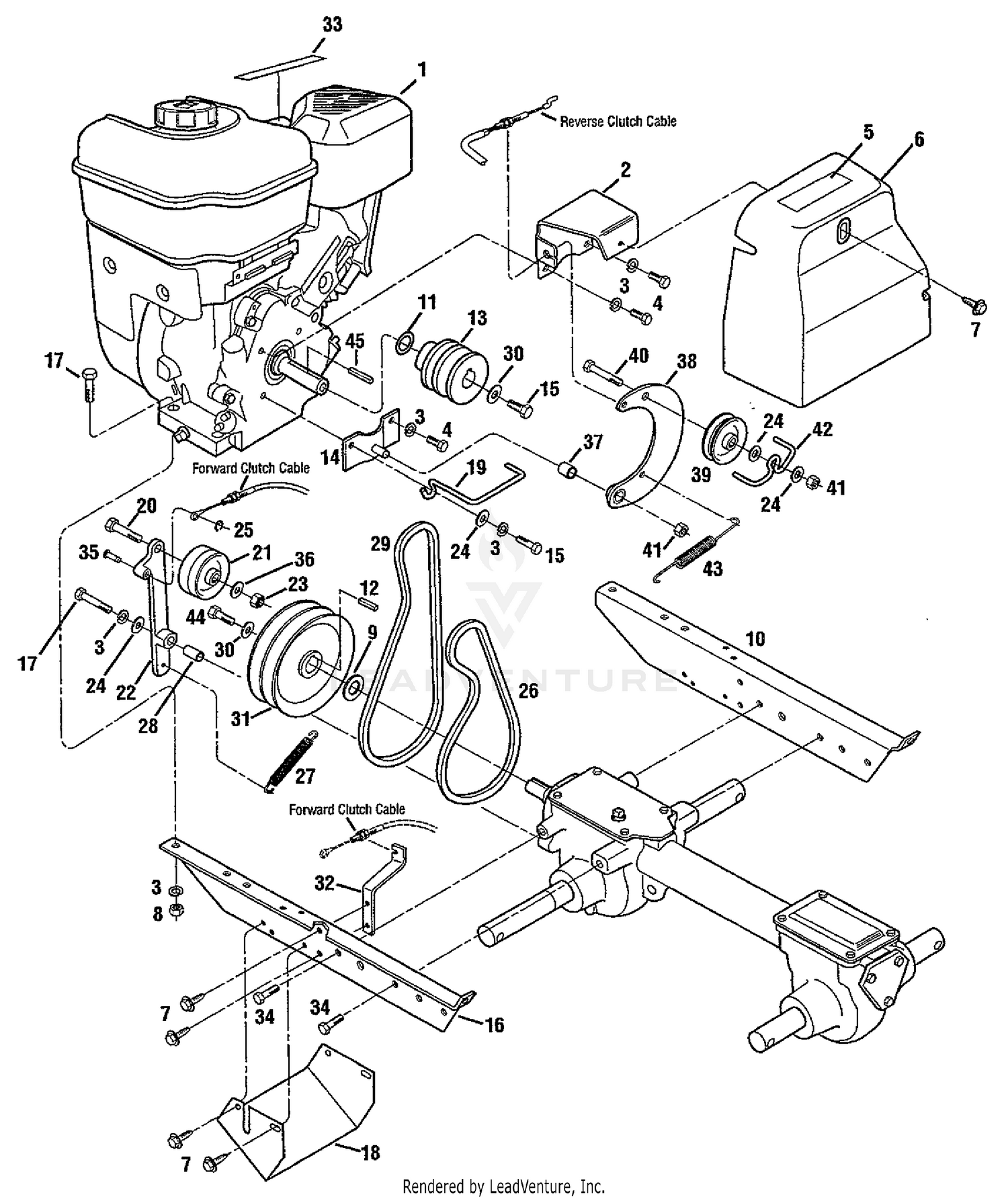 Engine, Engine Brackets And Belt Drive Systems