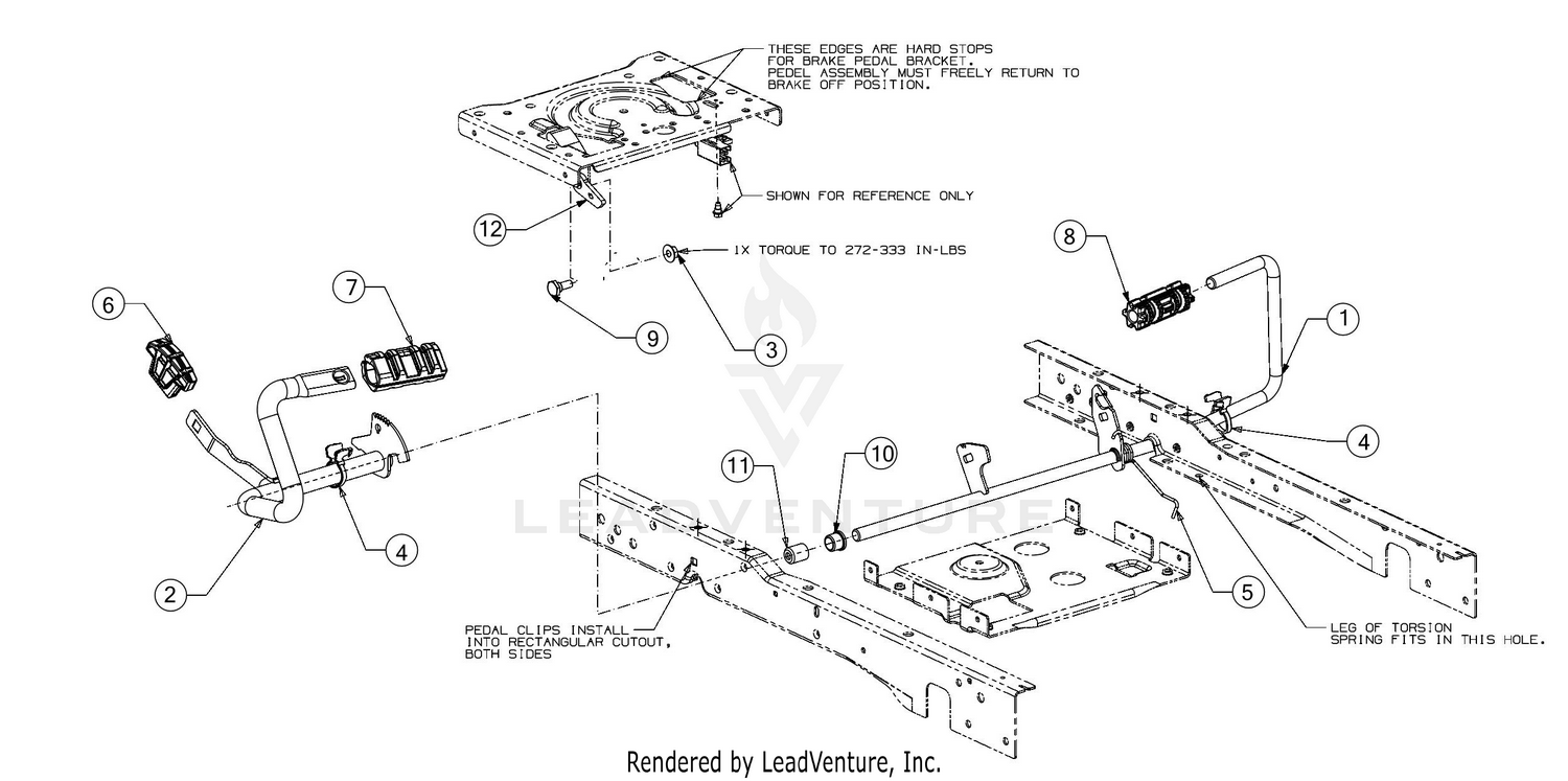 Cub Cadet XT1 LT46 EFI FAB 13A9A1CN056 2018 Pedals